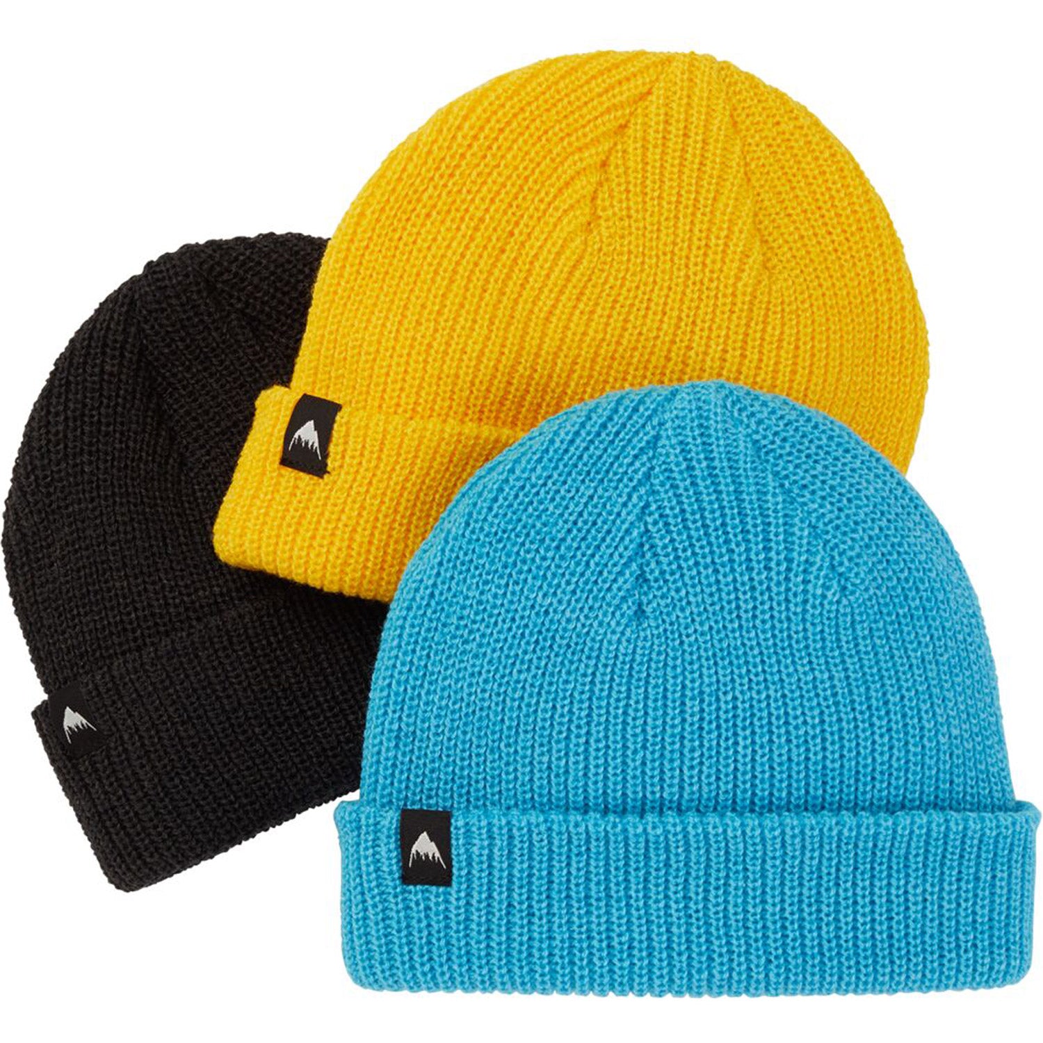 Burton Kids DND Beanie 3-Pack 2021 Black / Cyan  / Yellow