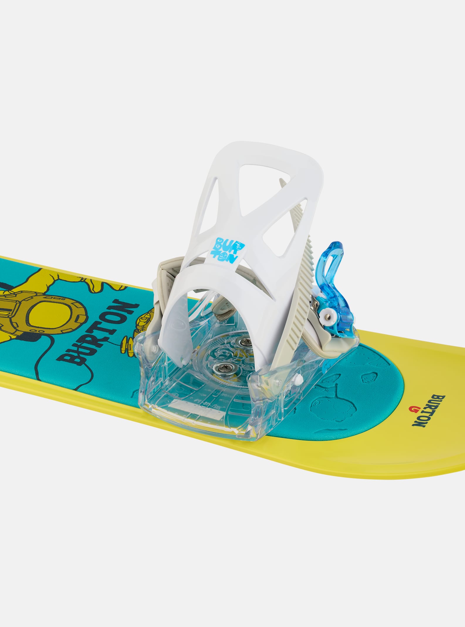 Burton Kids' Burton Grom Disc Snowboard Bindings White