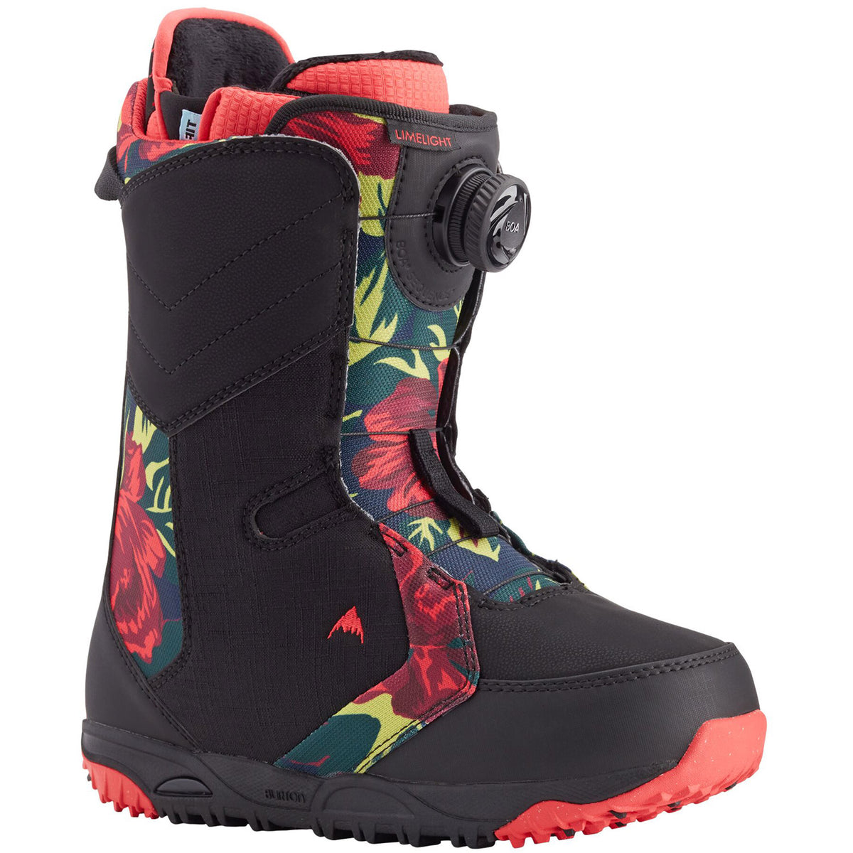Burton Limelight BOA Snowboard Boot 2021 Black Floral