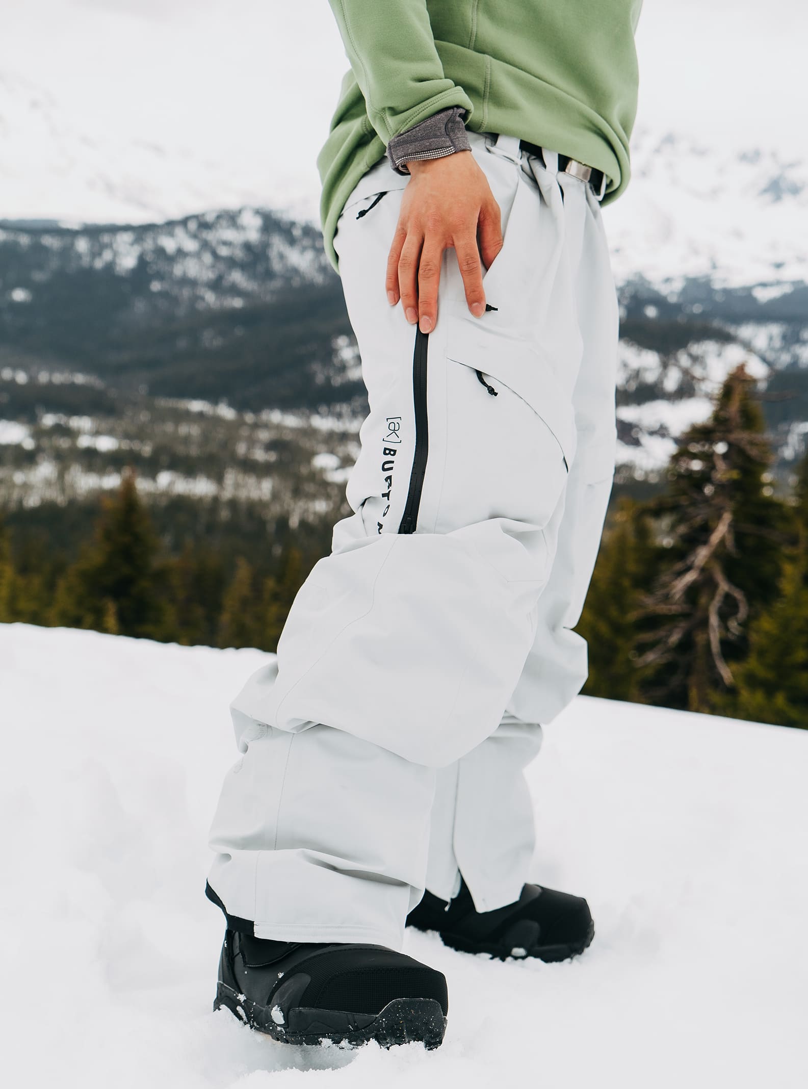 Burton Men's Burton [ak] Swash GORE-TEX 2L Pants Gray Cloud