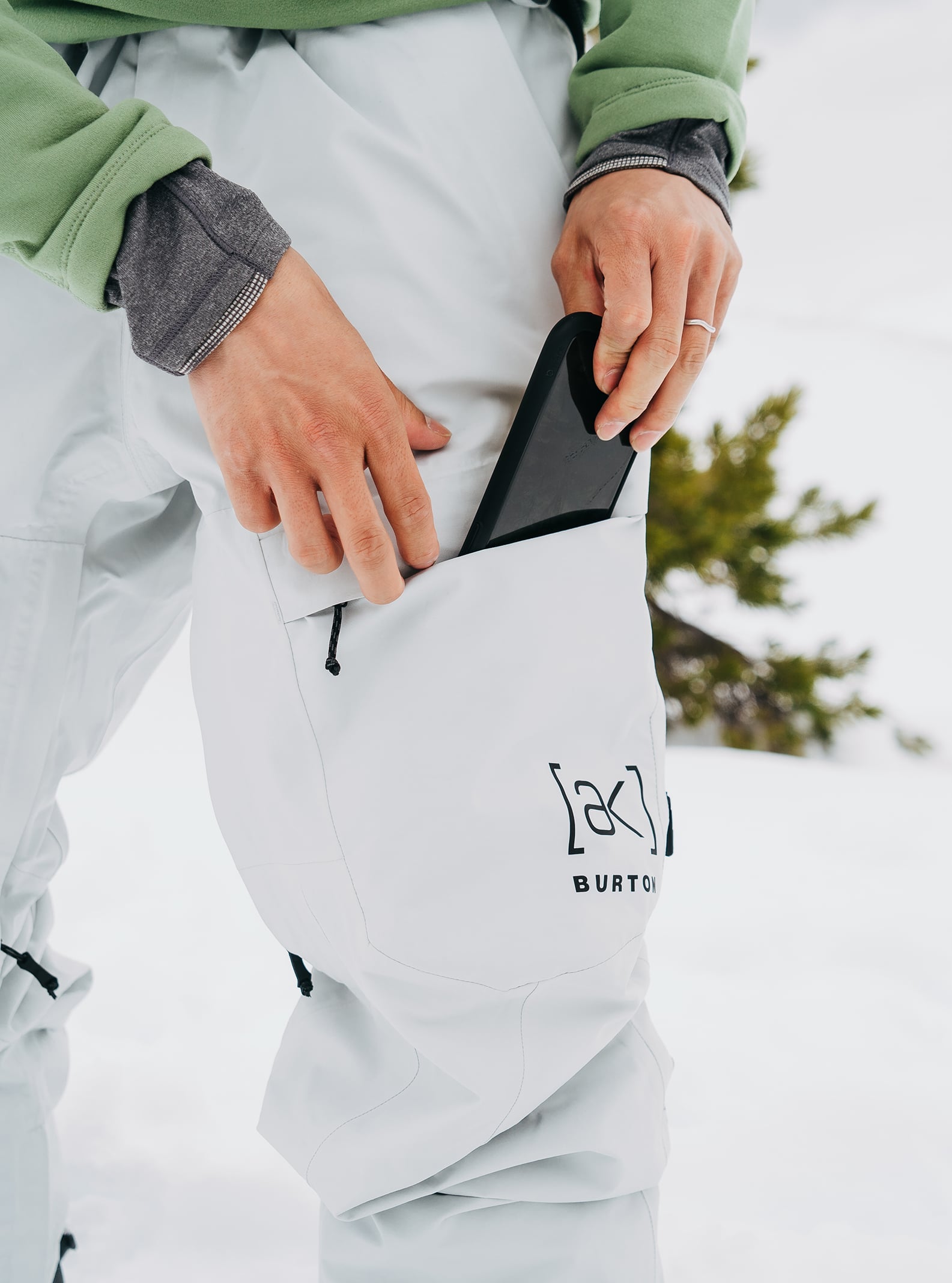 Burton Men's Burton [ak] Swash GORE-TEX 2L Pants Gray Cloud
