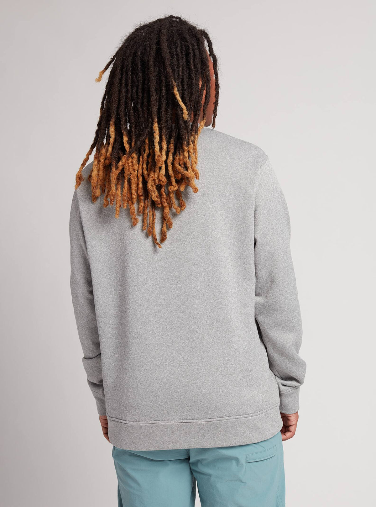 Burton Men's Burton Oak Pullover Crew Gray Heather
