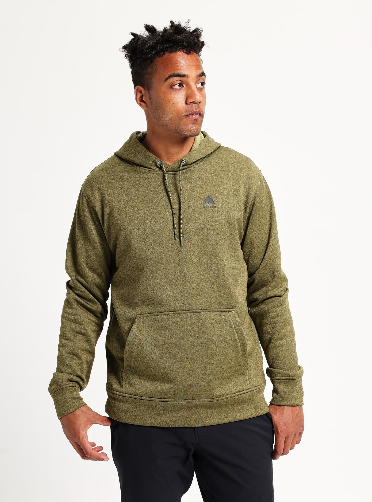 Burton Men's Burton Oak Pullover Hoodie Martini Olive Heather