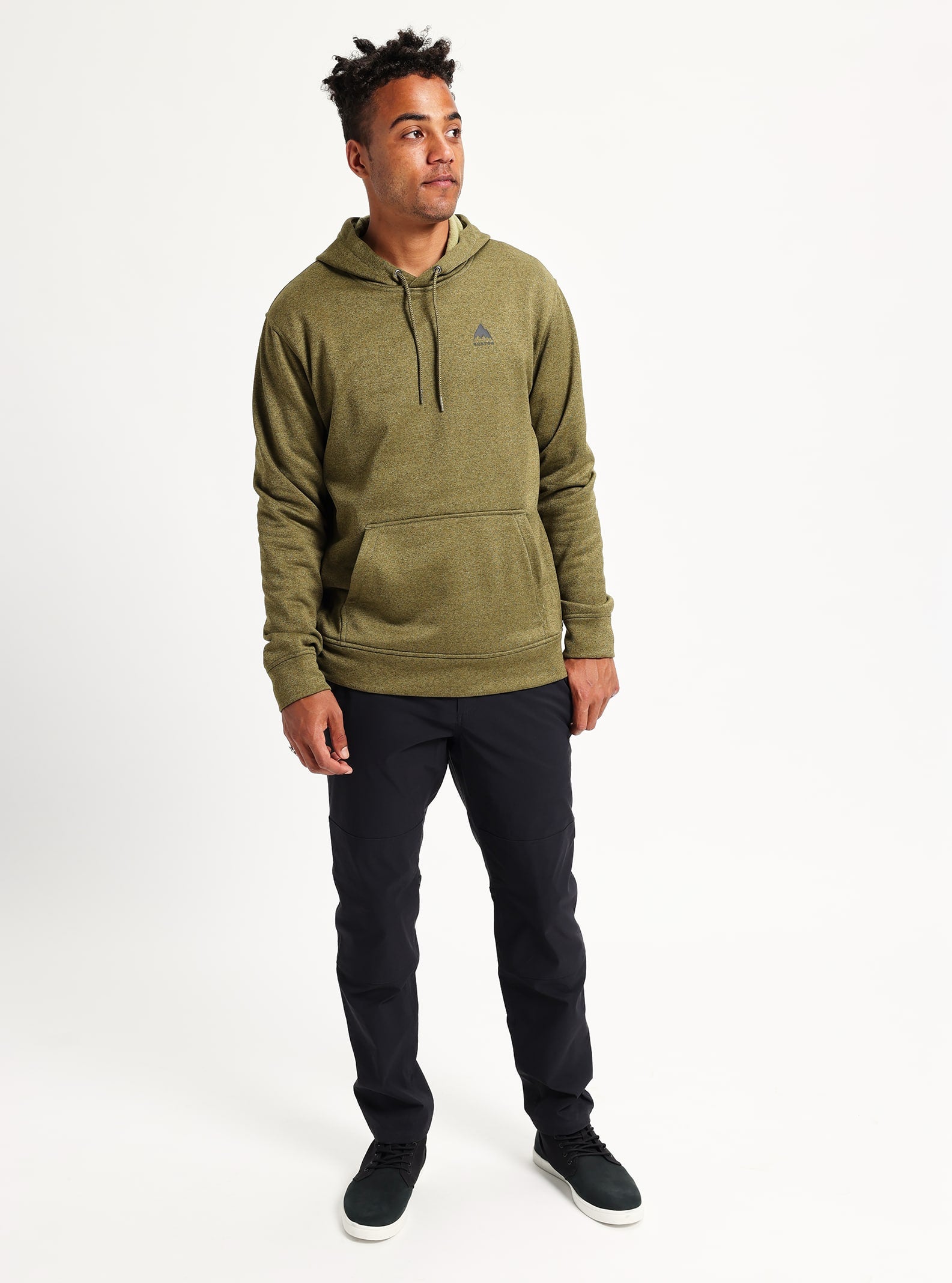 Burton Men's Burton Oak Pullover Hoodie Martini Olive Heather