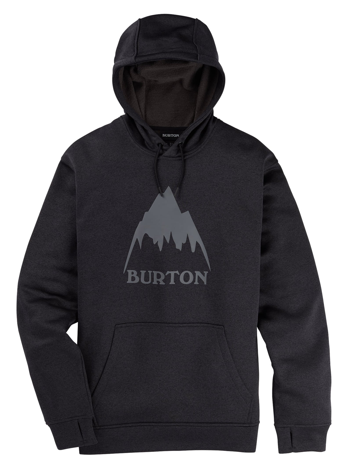 Burton Men&#39;s Burton Oak Pullover Hoodie True Black Heather