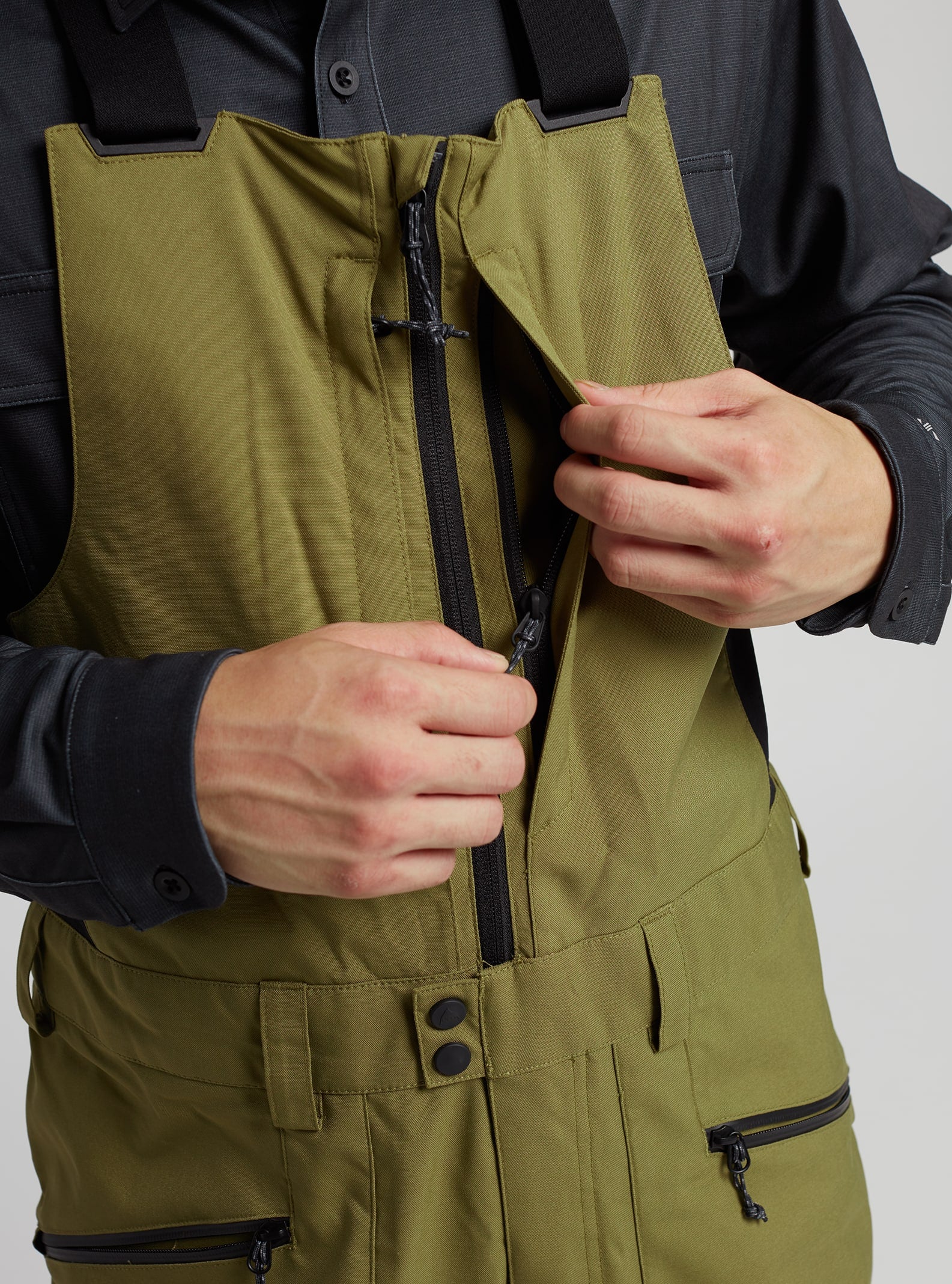 Burton Men's Burton Reserve 2L Bib Pants Martini Olive