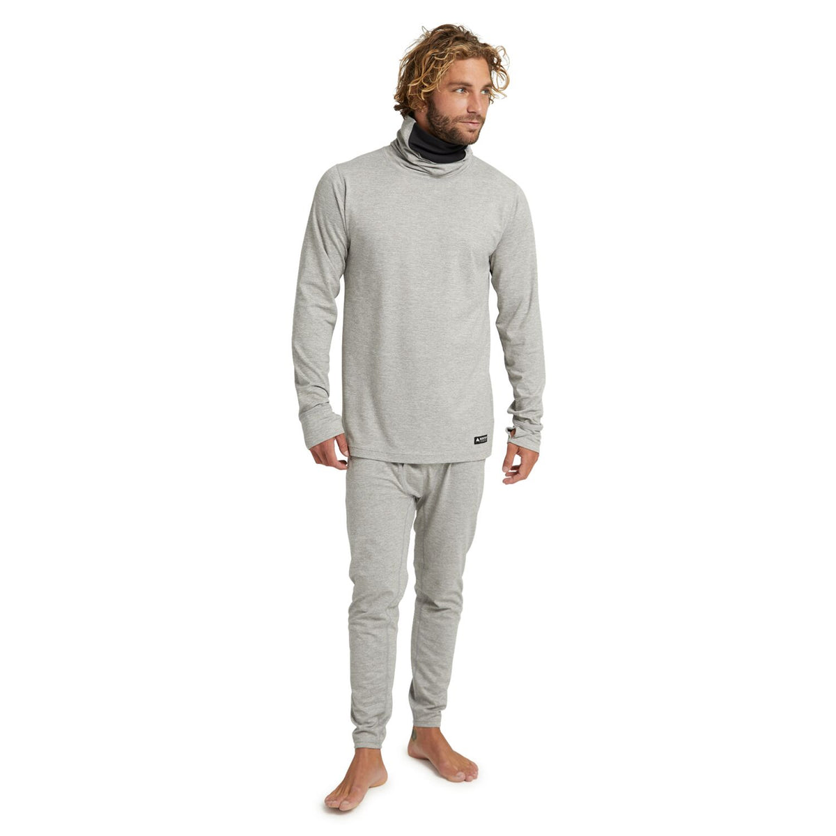 Men's Midweight Base Layer Long Neck Shirt