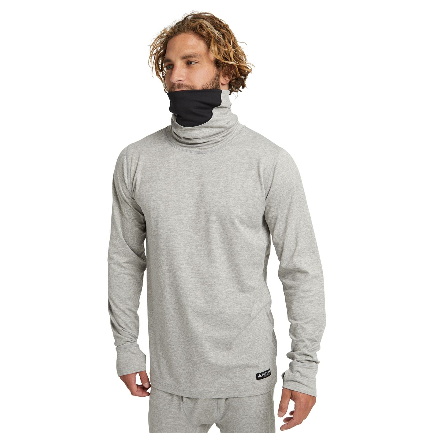 Men's Midweight Base Layer Long Neck Shirt