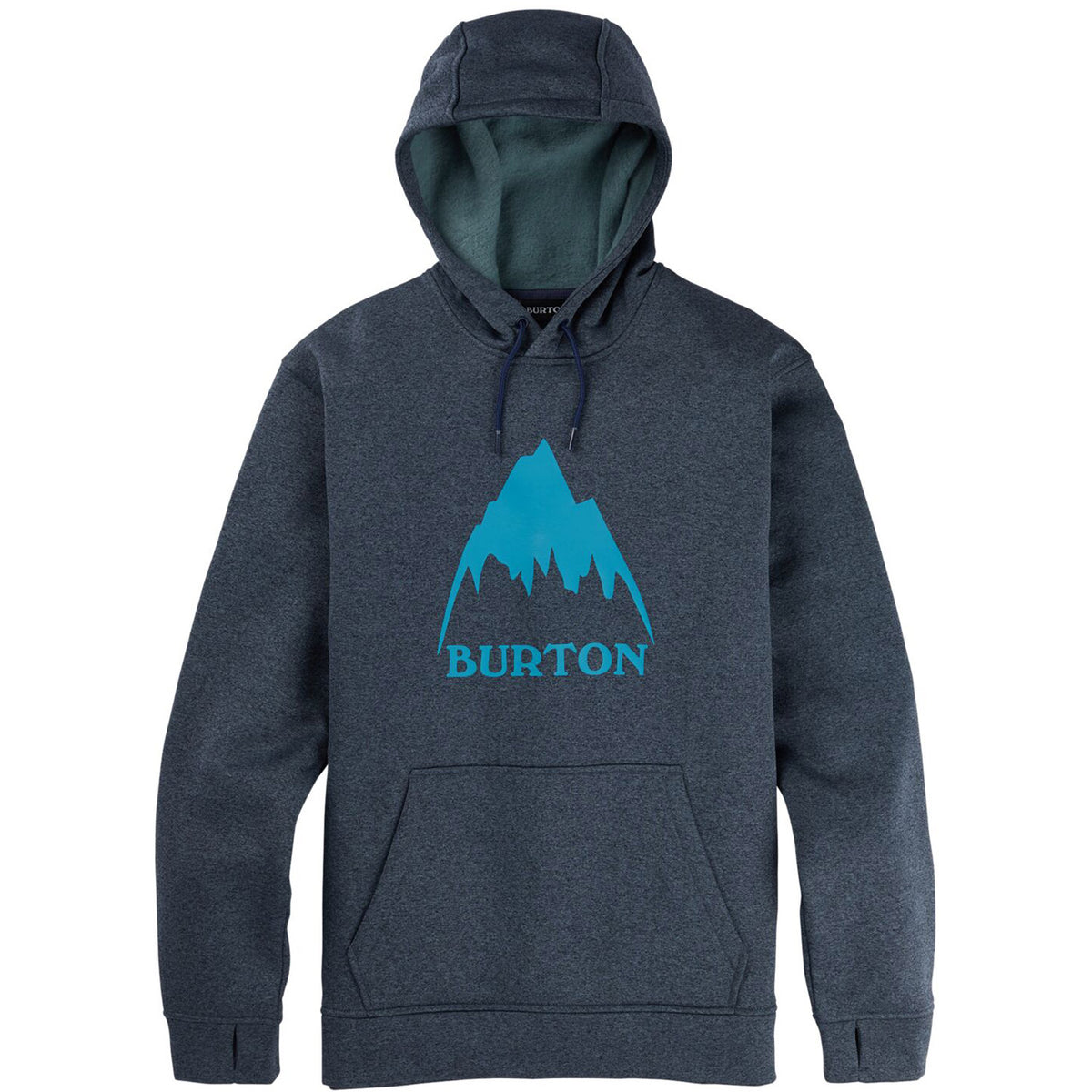 Burton Mens Oak Pullover Hoodie 2021 Dress Blue Heather