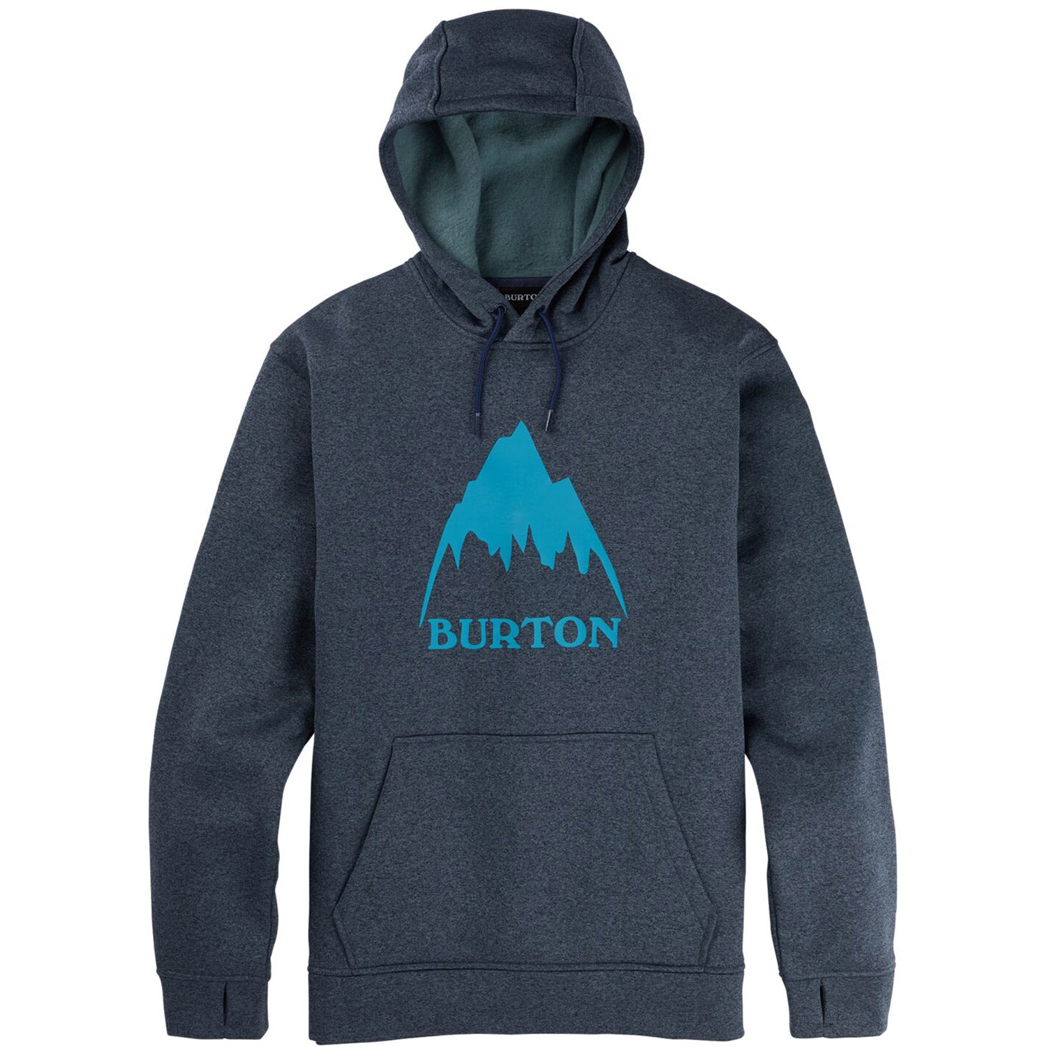 Burton Mens Oak Pullover Hoodie 2021 Dress Blue Heather