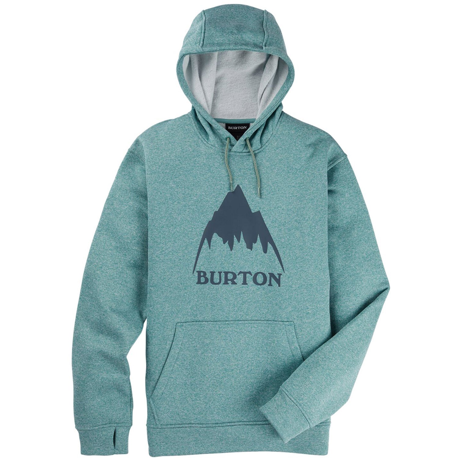 Burton Mens Oak Pullover Hoodie 2021 Trellis Heather