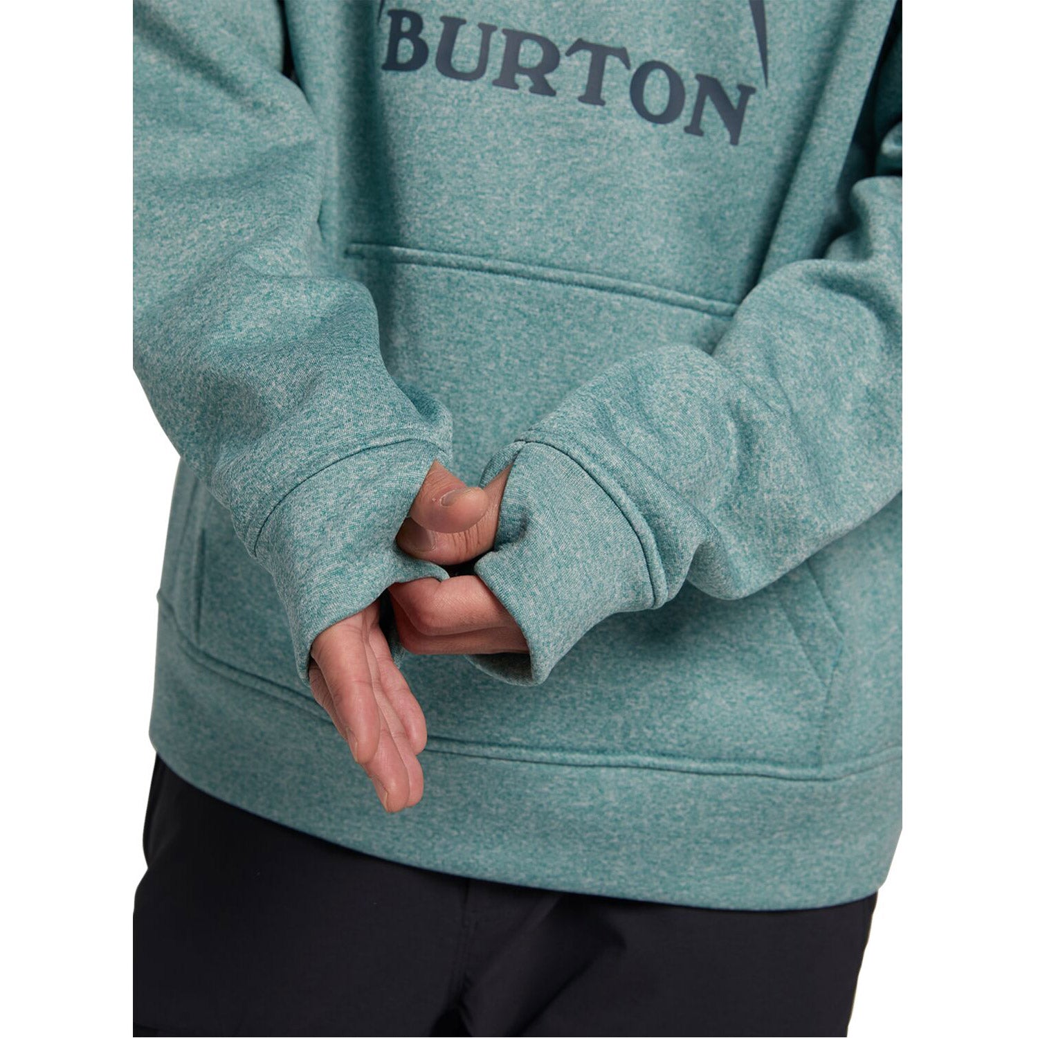 Burton Mens Oak Pullover Hoodie 2021 Trellis Heather