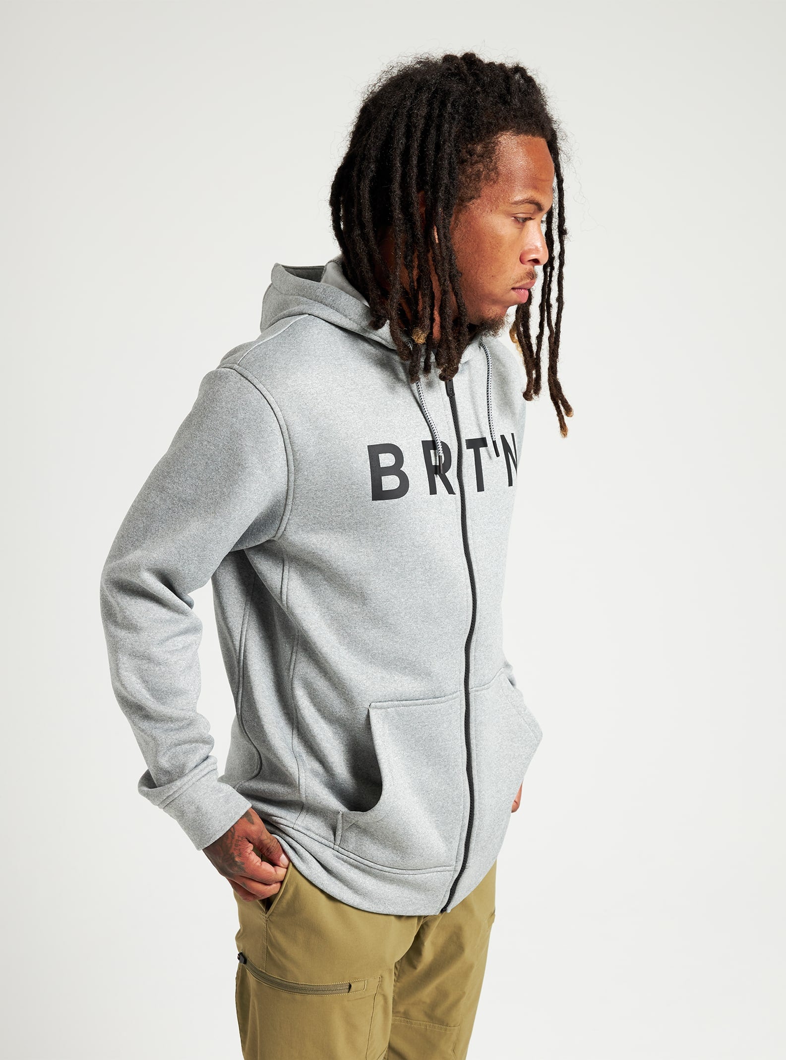 Burton Oak Seasonal Full-Zip Fleece 2022 Gray heather