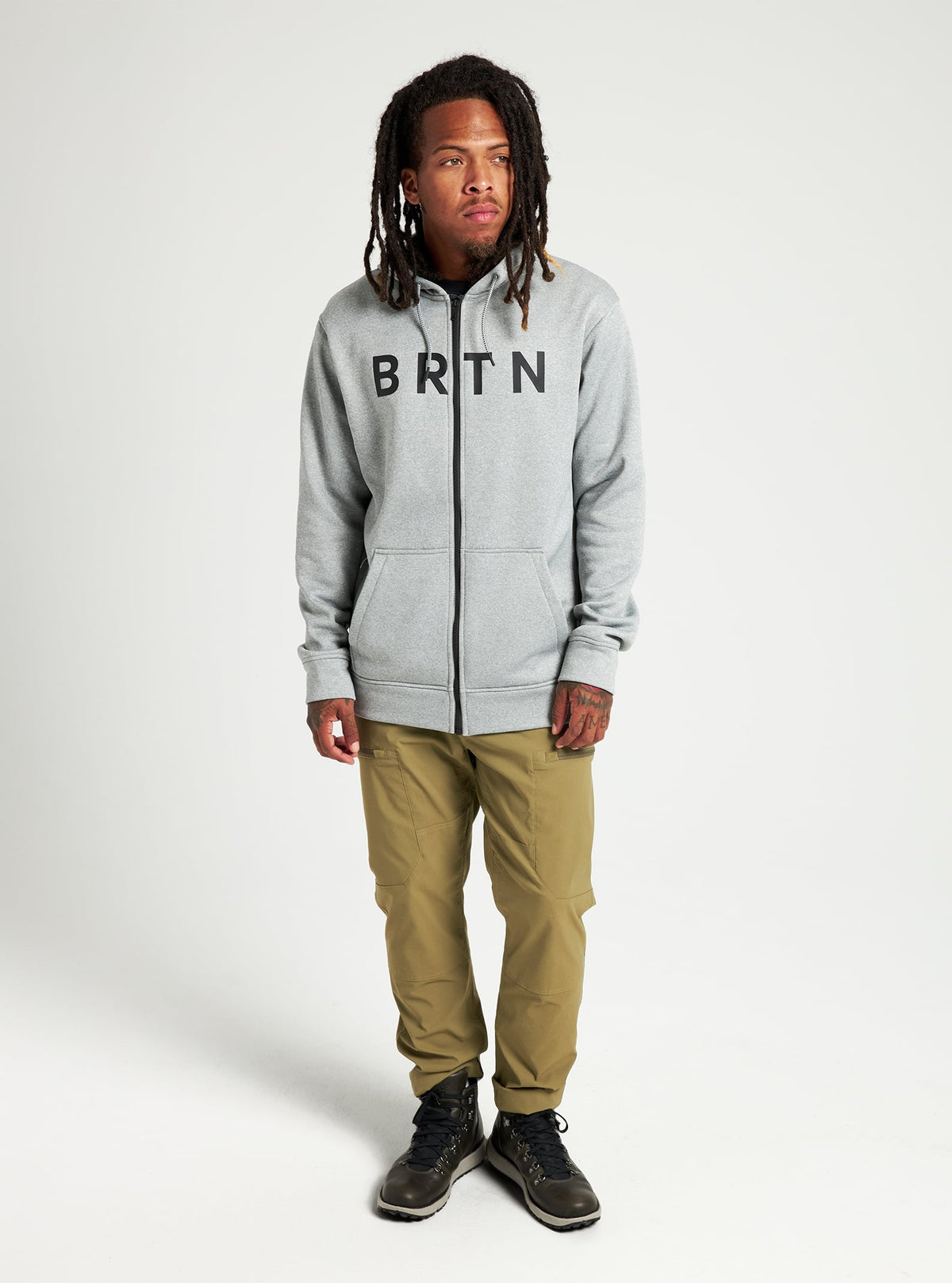 Burton Oak Seasonal Full-Zip Fleece 2022 Gray heather