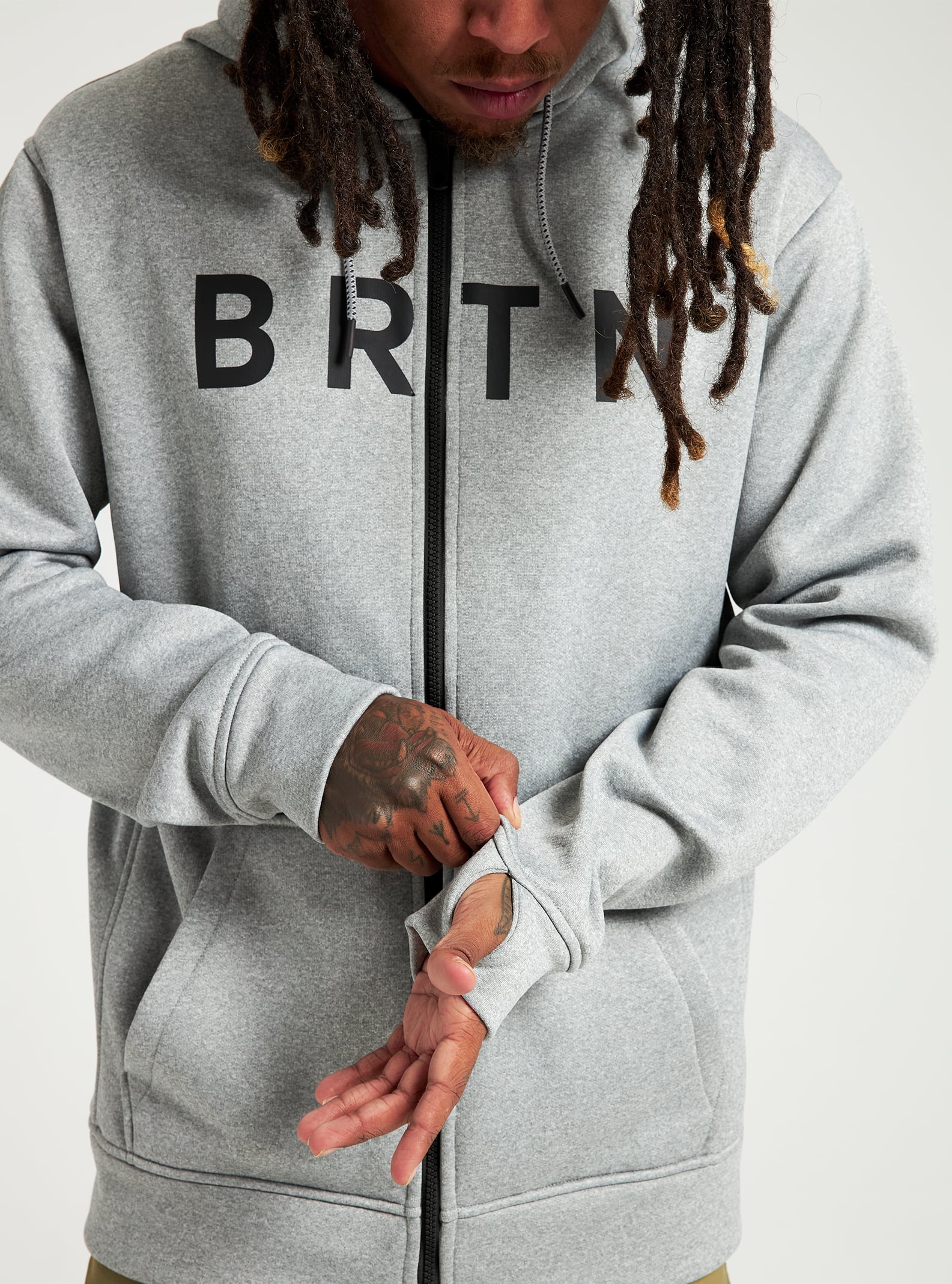 Burton Oak Seasonal Full-Zip Fleece 2022 Gray heather