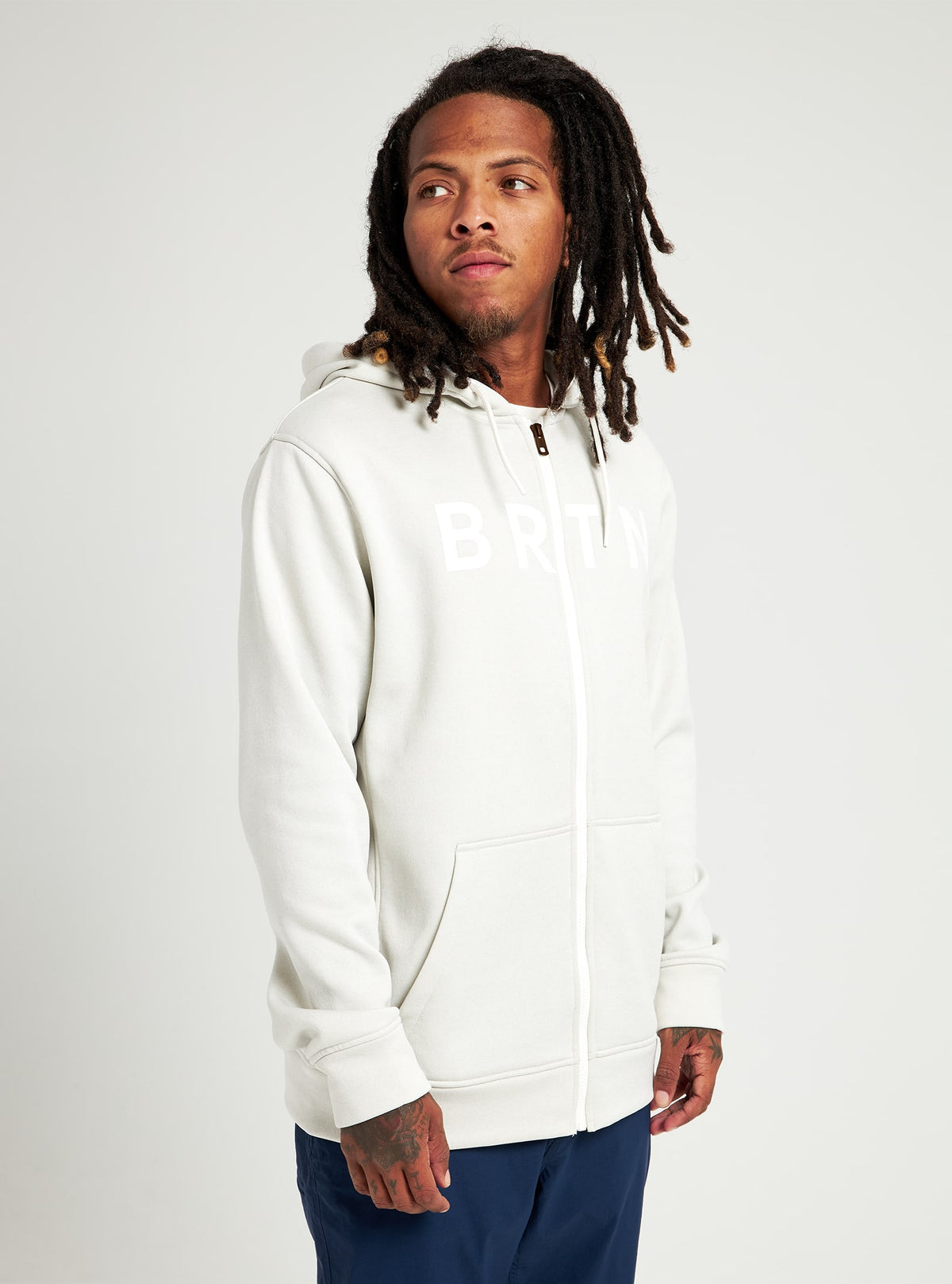 Burton Oak Seasonal Full-Zip Fleece 2022 Stout white heather