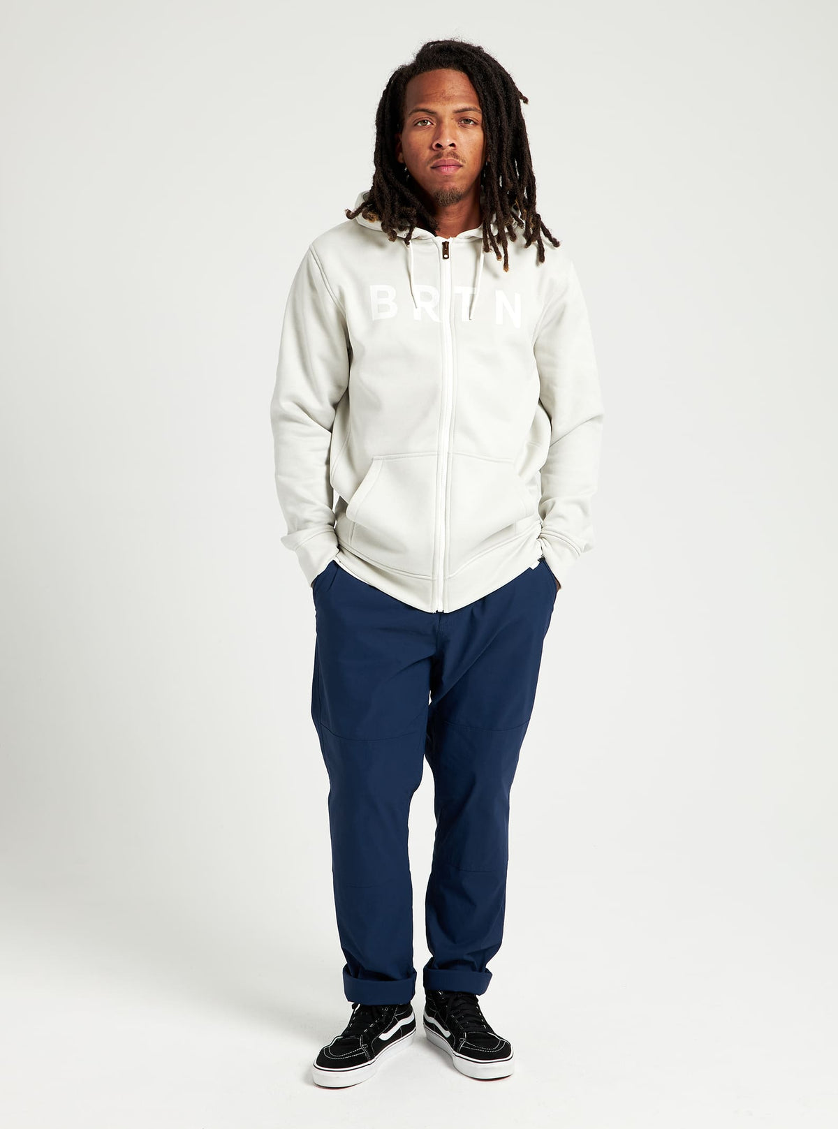 Burton Oak Seasonal Full-Zip Fleece 2022 Stout white heather