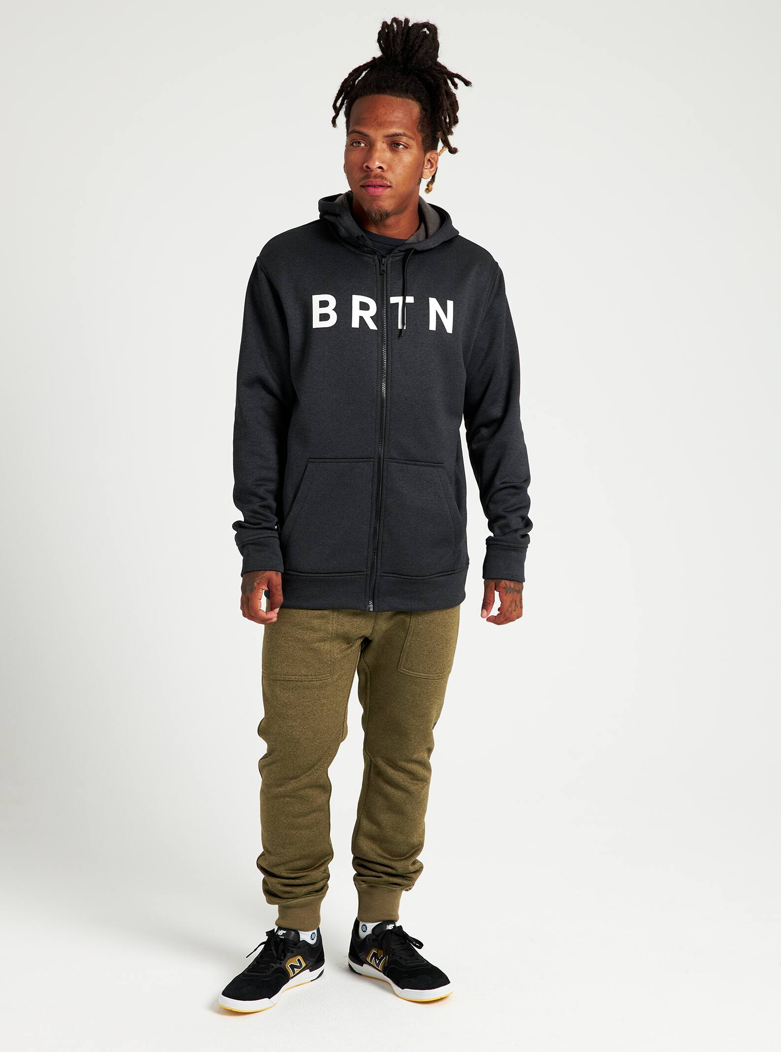Burton Oak Seasonal Full-Zip Fleece 2022 True black heather
