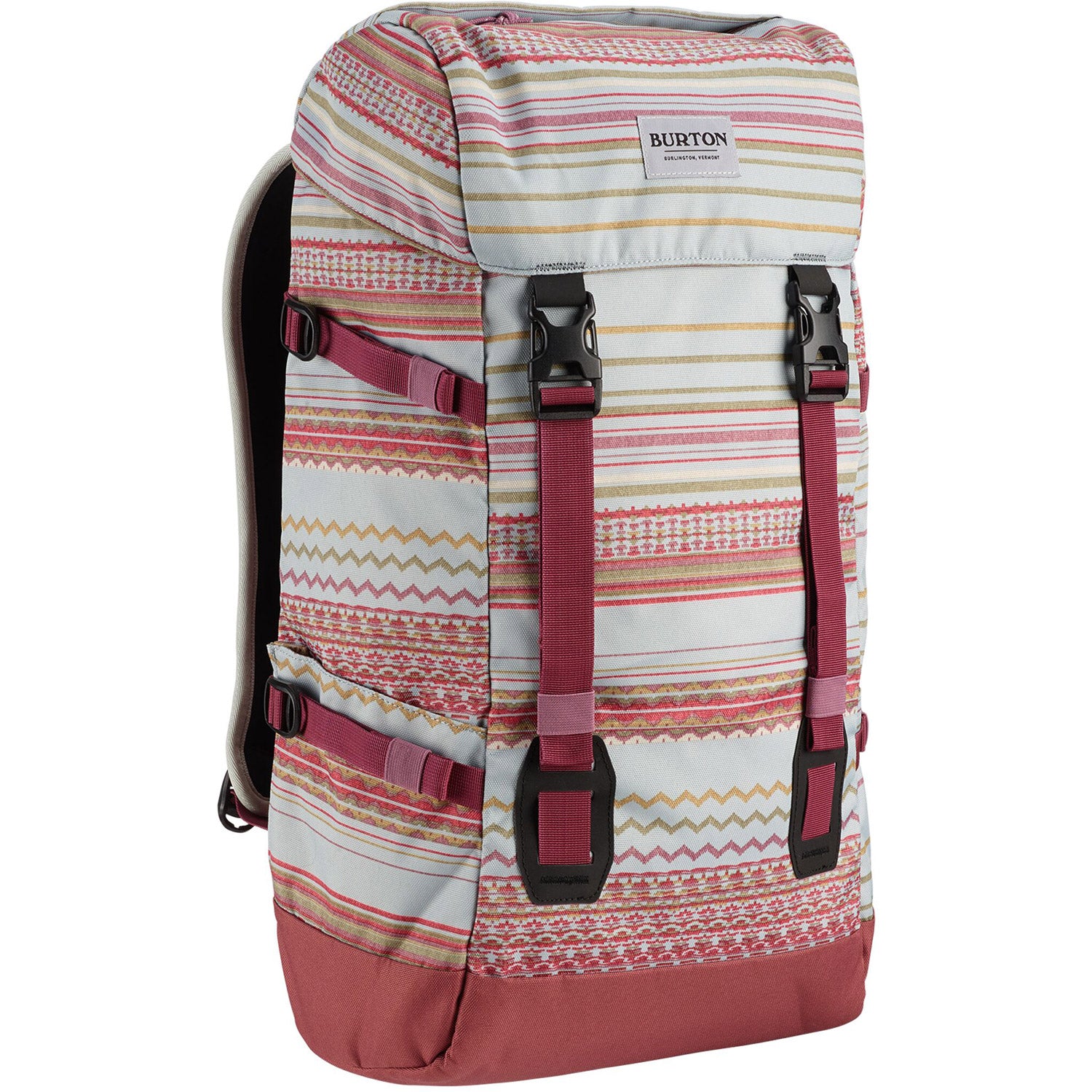 Burton Tinder 2.0 Backpack 2020 Aqua Gray Revel Stripe Print 1 