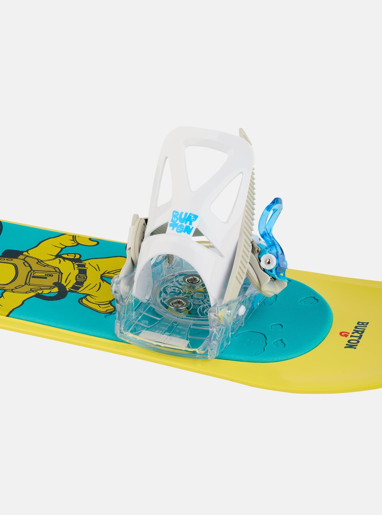 Burton Toddlers' Burton Mini Grom Disc Snowboard Bindings White