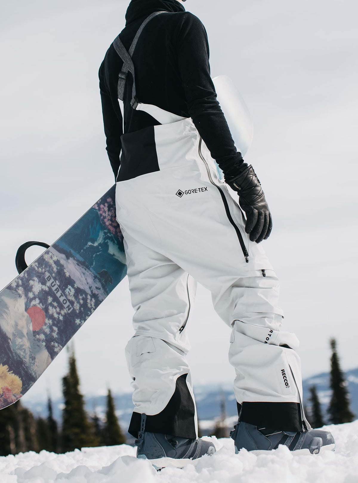 Burton Women's Burton [ak] Kimmy GORE-TEX 3L Stretch Bib Pants Gray Cloud