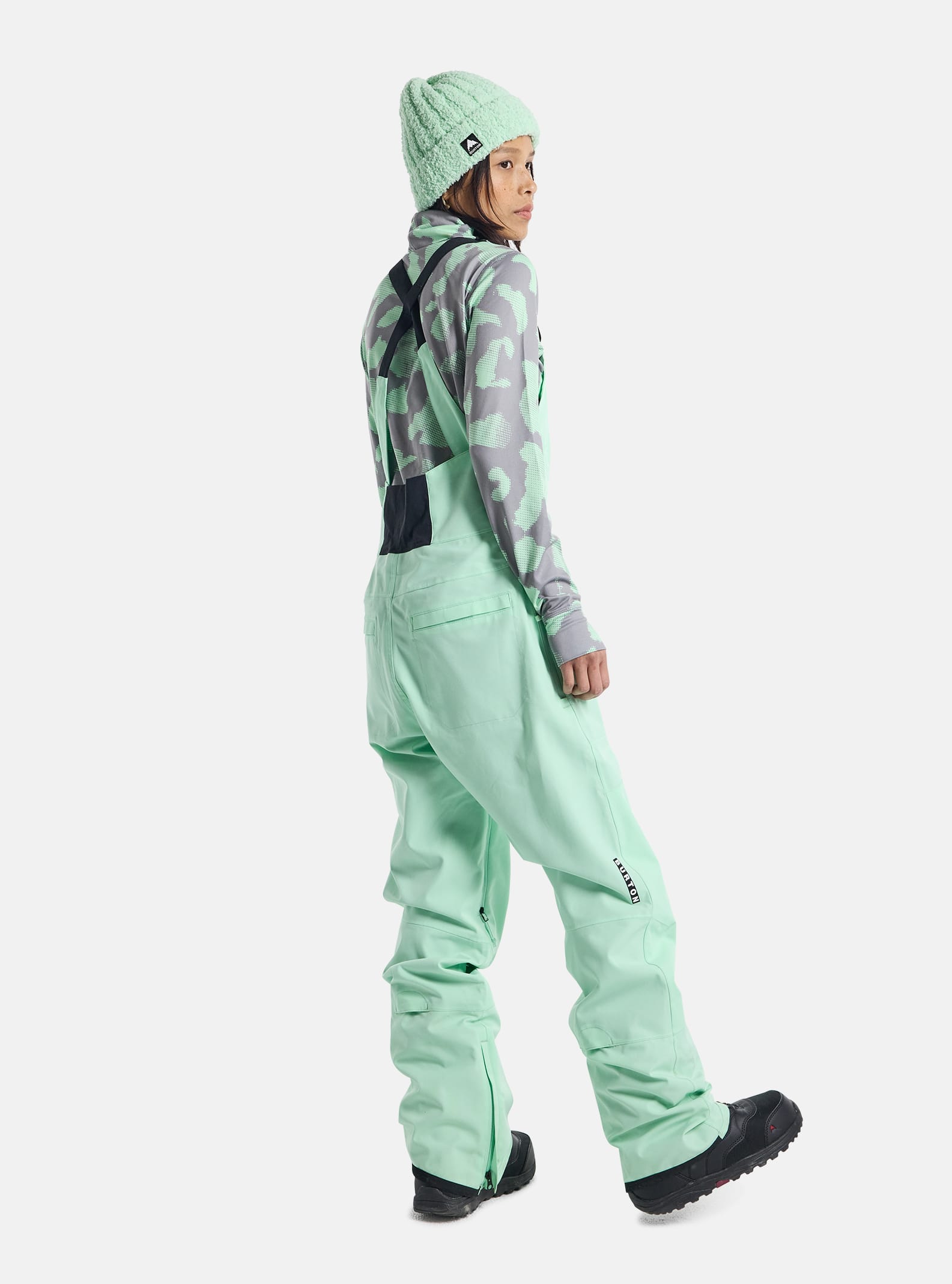Burton Women's Burton Reserve Stretch 2L Bib Pants Jewel Green
