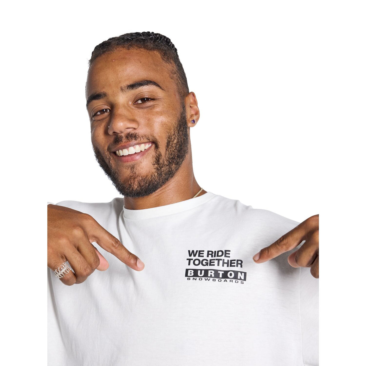 Burton Woodmere L/S T-Shirt Stout White