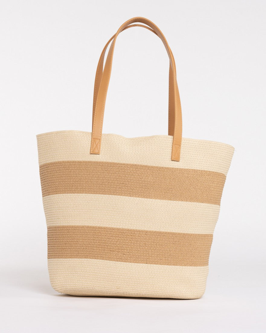 Rusty Hailey Straw Beach Bag NATURAL / CARAMEL