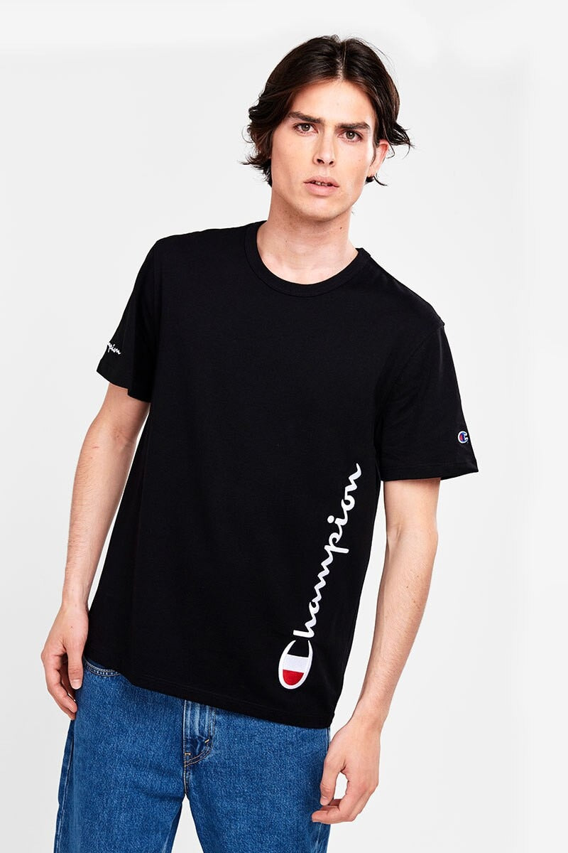Champion Heritage Tee With Script Black
