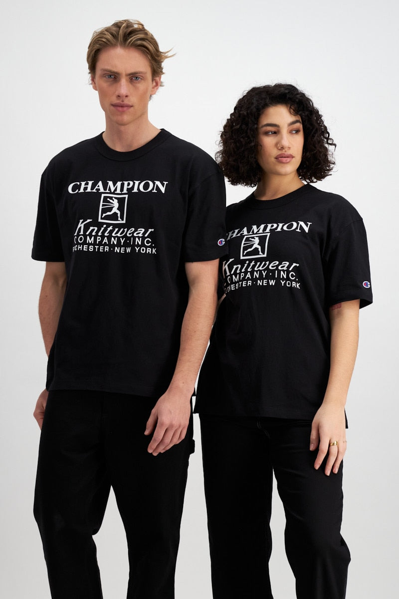 Champion Re:Bound Archive Heritage T-Shirt Black