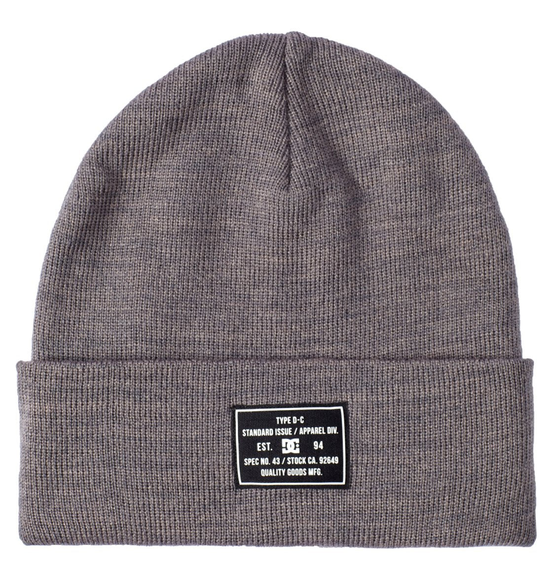 Dc (Ug Manufacturing) Men's Label Beanie Castlerock