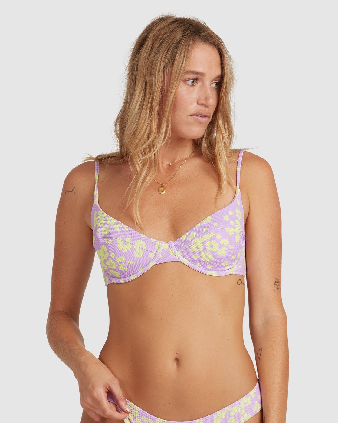 Billabong Firefly Nova D/DD Bra Bikini Top Violet