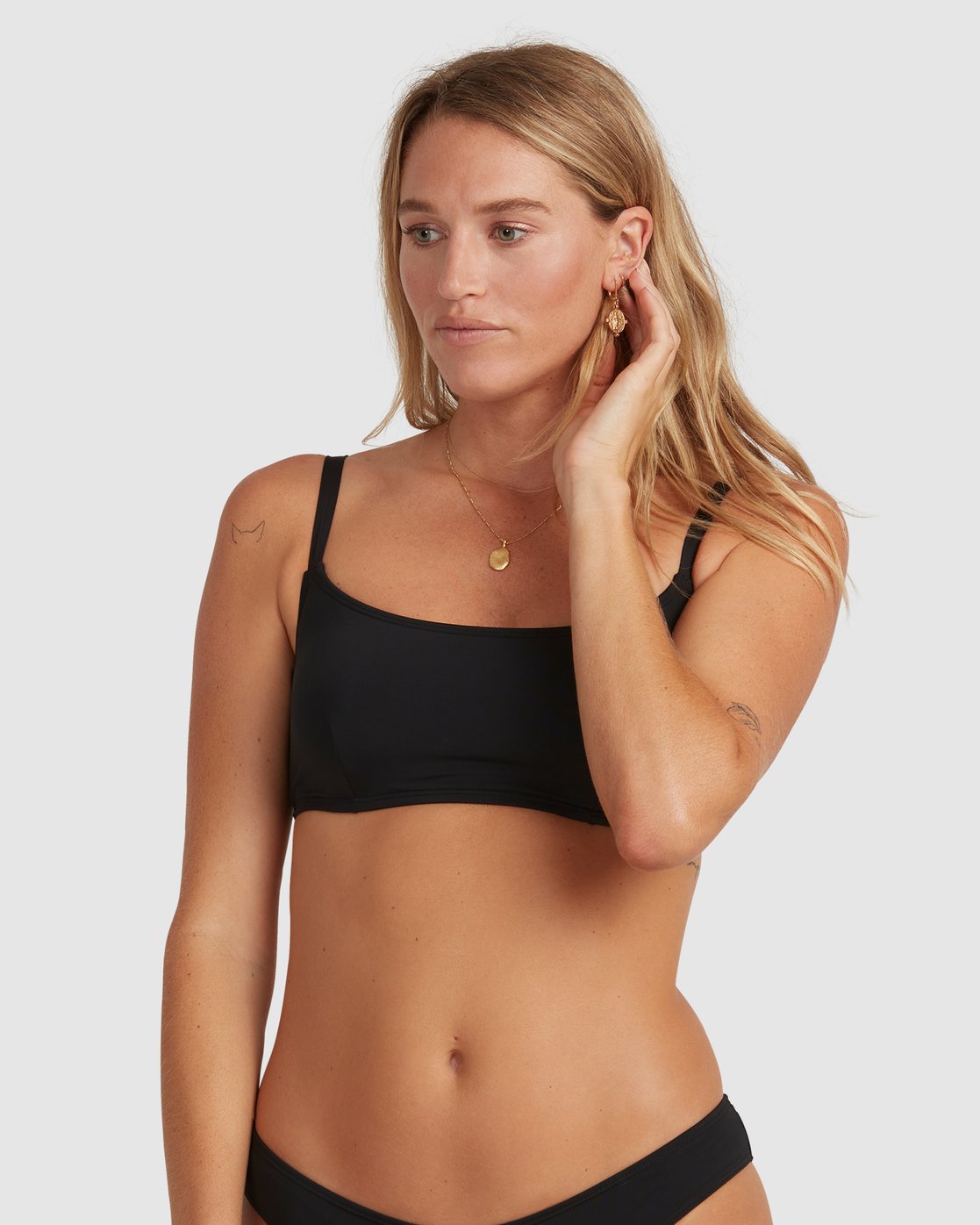 Billabong Sol Searcher Mia D/DD Bralette Bikini Top Black