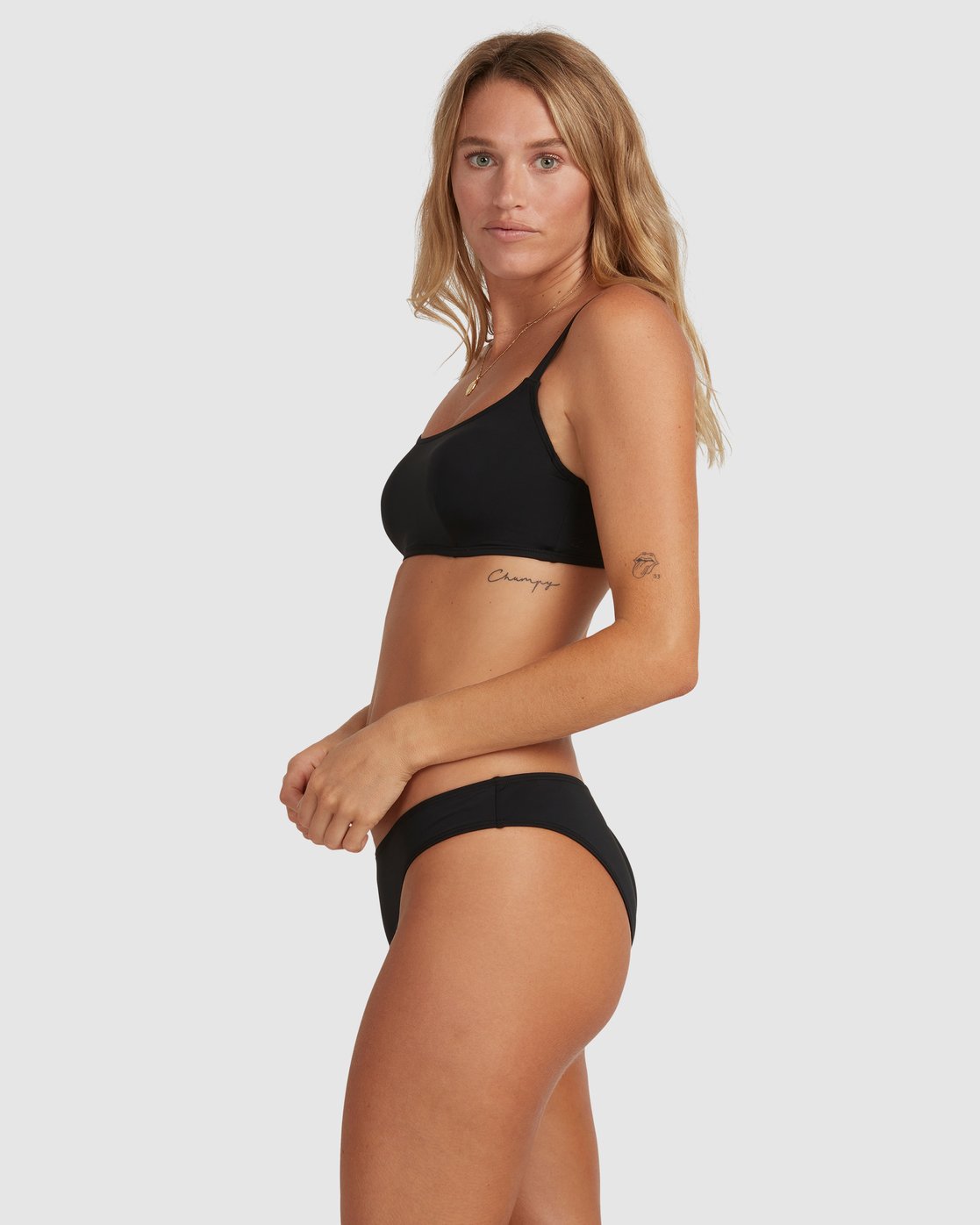 Billabong Sol Searcher Mia D/DD Bralette Bikini Top Black