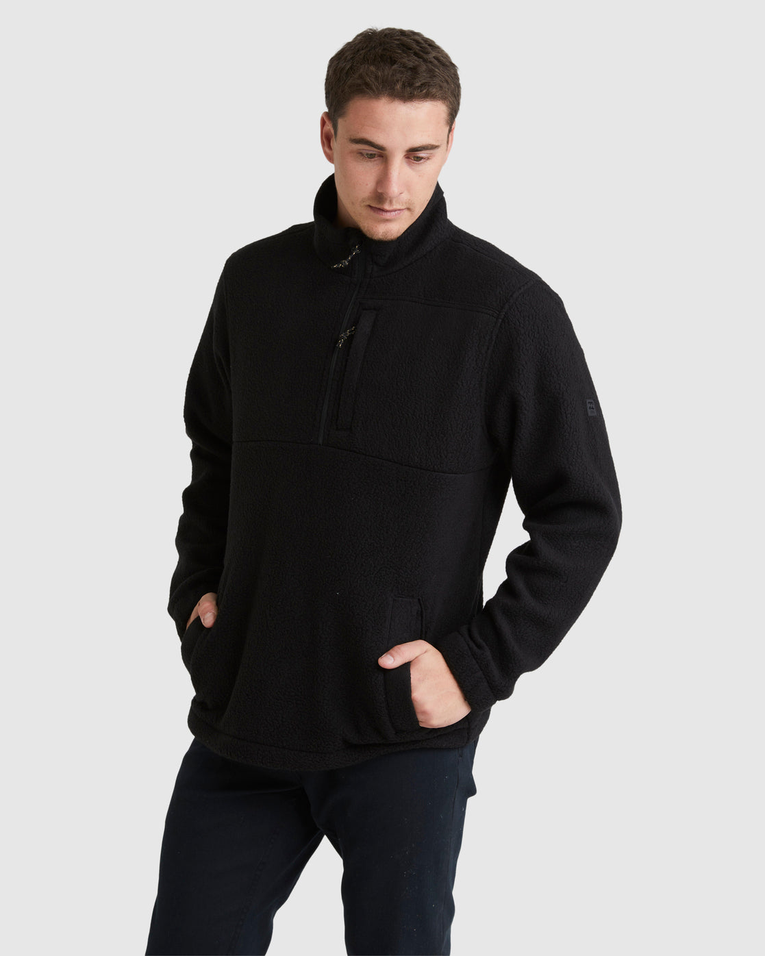 Billabong A/Div Boundary Half-Zip Mock Neck Pullover STEALTH