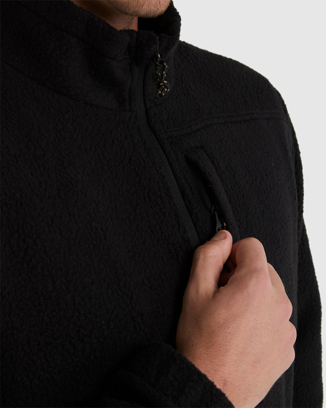 Billabong A/Div Boundary Half-Zip Mock Neck Pullover STEALTH