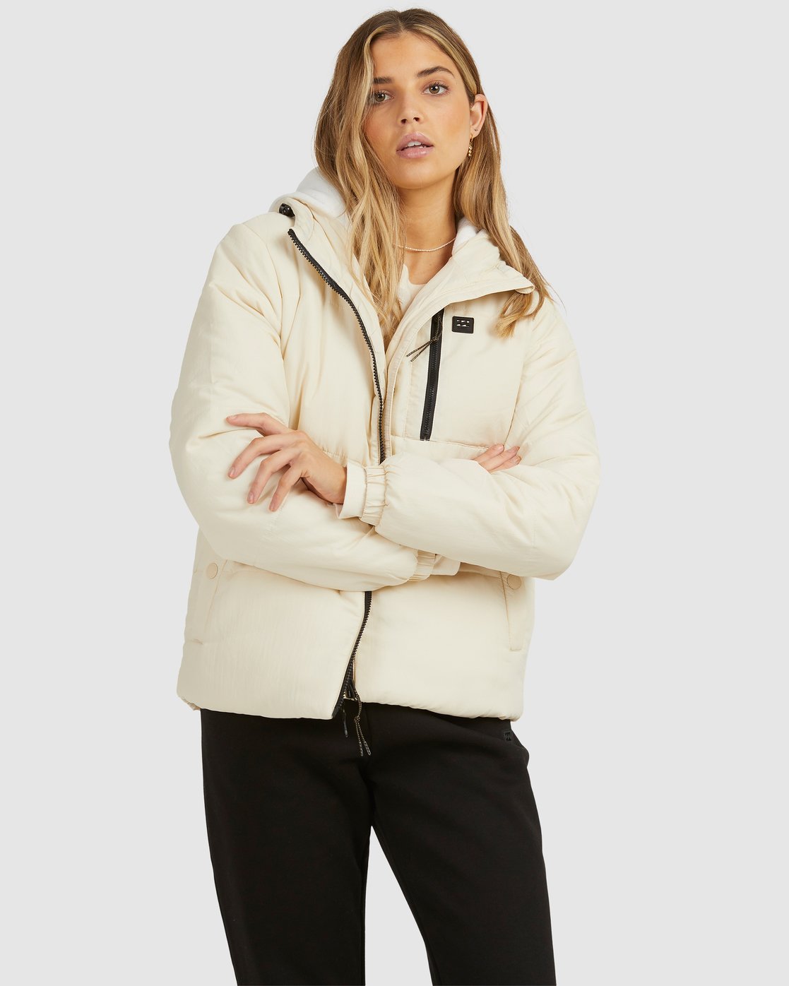Billabong A/Div Transport Puffer 3 Jacket Antique White