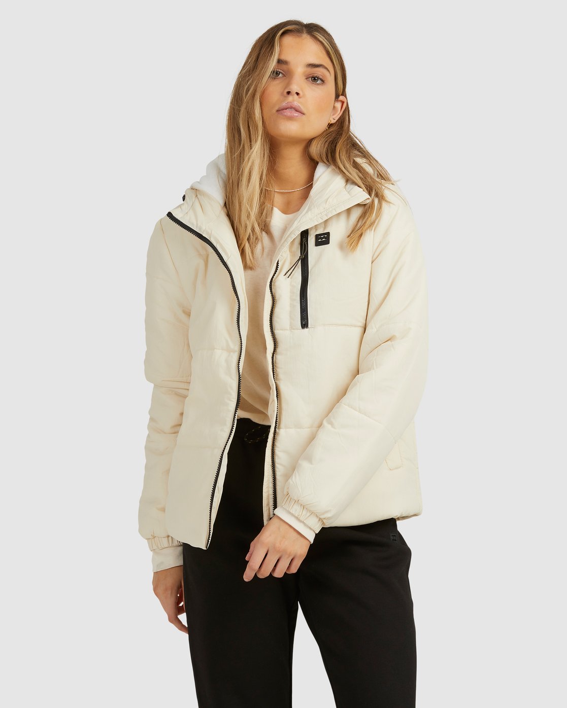 Billabong A/Div Transport Puffer 3 Jacket Antique White