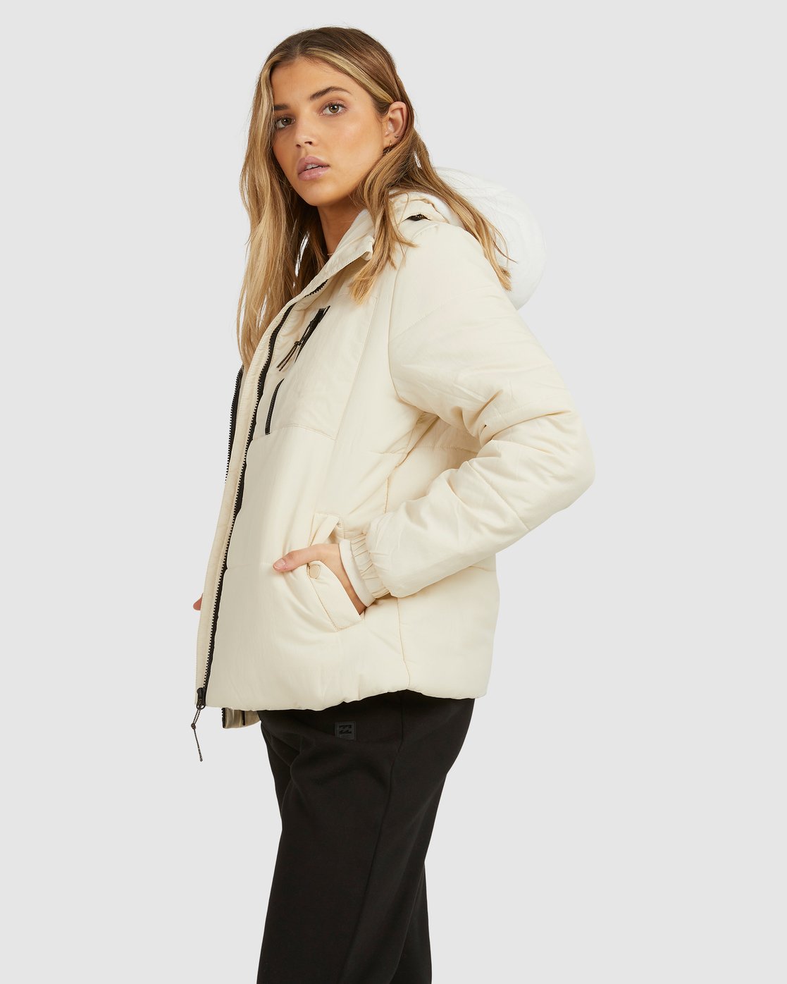 Billabong A/Div Transport Puffer 3 Jacket Antique White