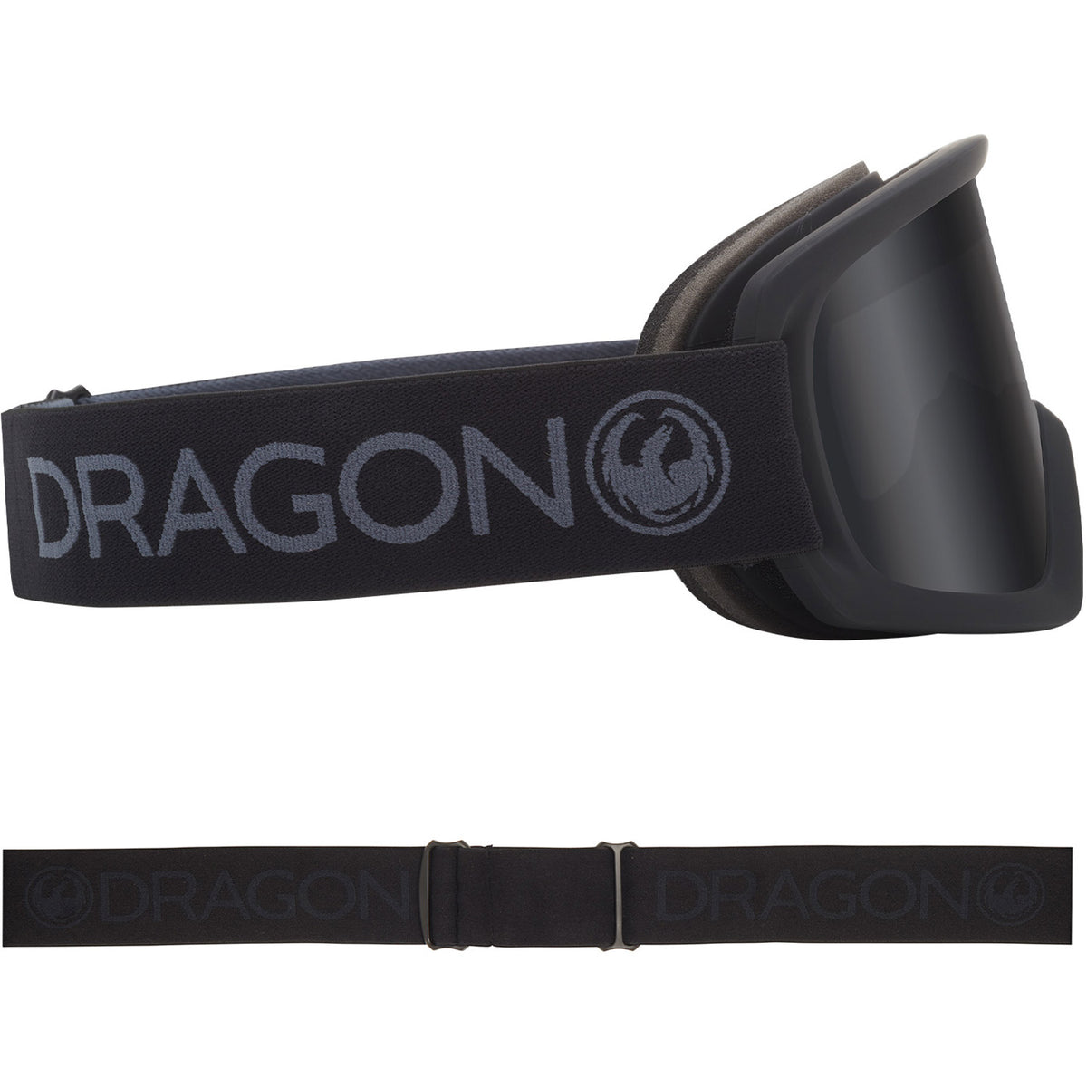 Dragon D1 OTG Snow Goggles 2023 Blackout Lumalens Dark Smoke Lens With Lumalens Rose Lens