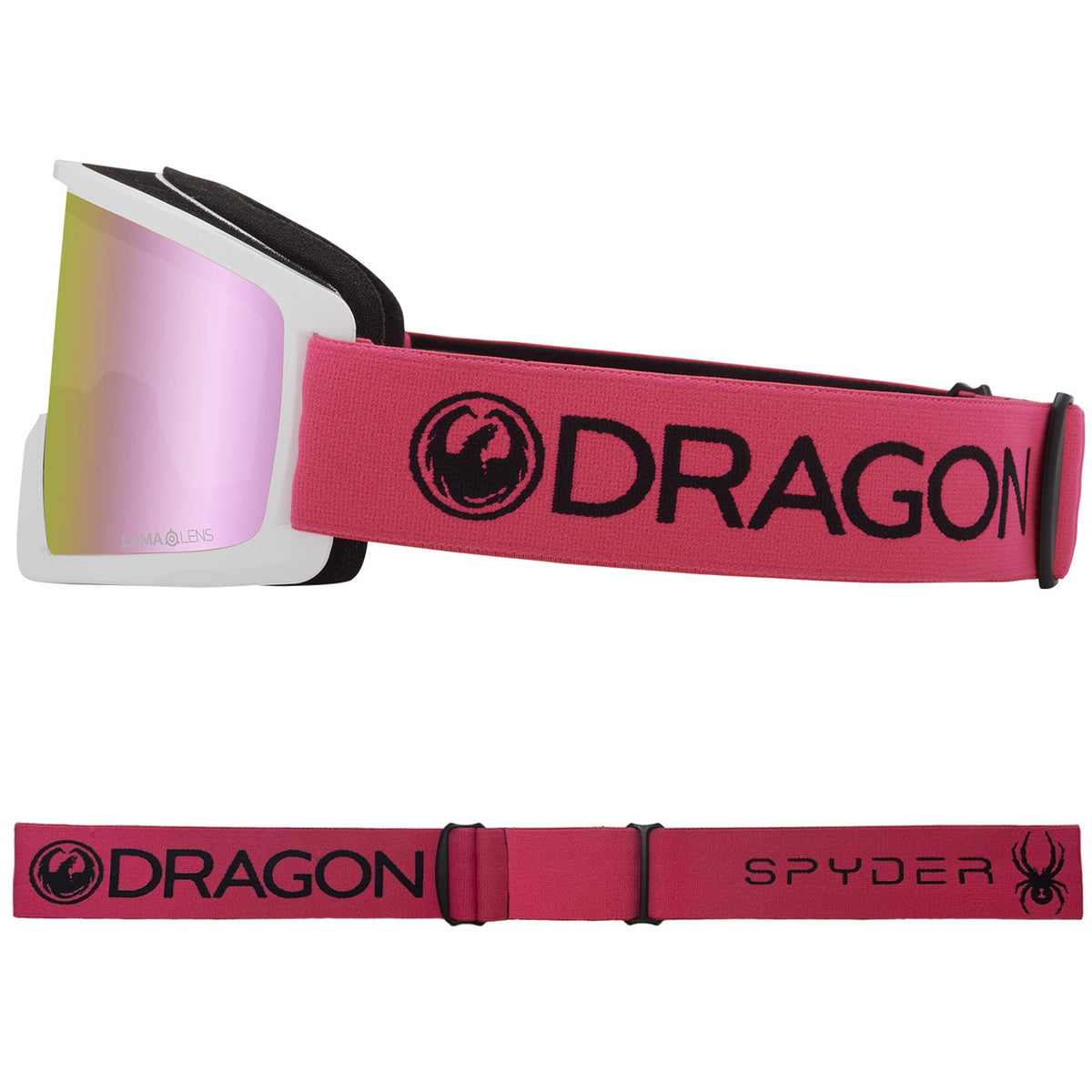 Dragon DX3 OTG Asian Fit Snow Goggles 2023 Cersie Lumalens Pink Ion Lens