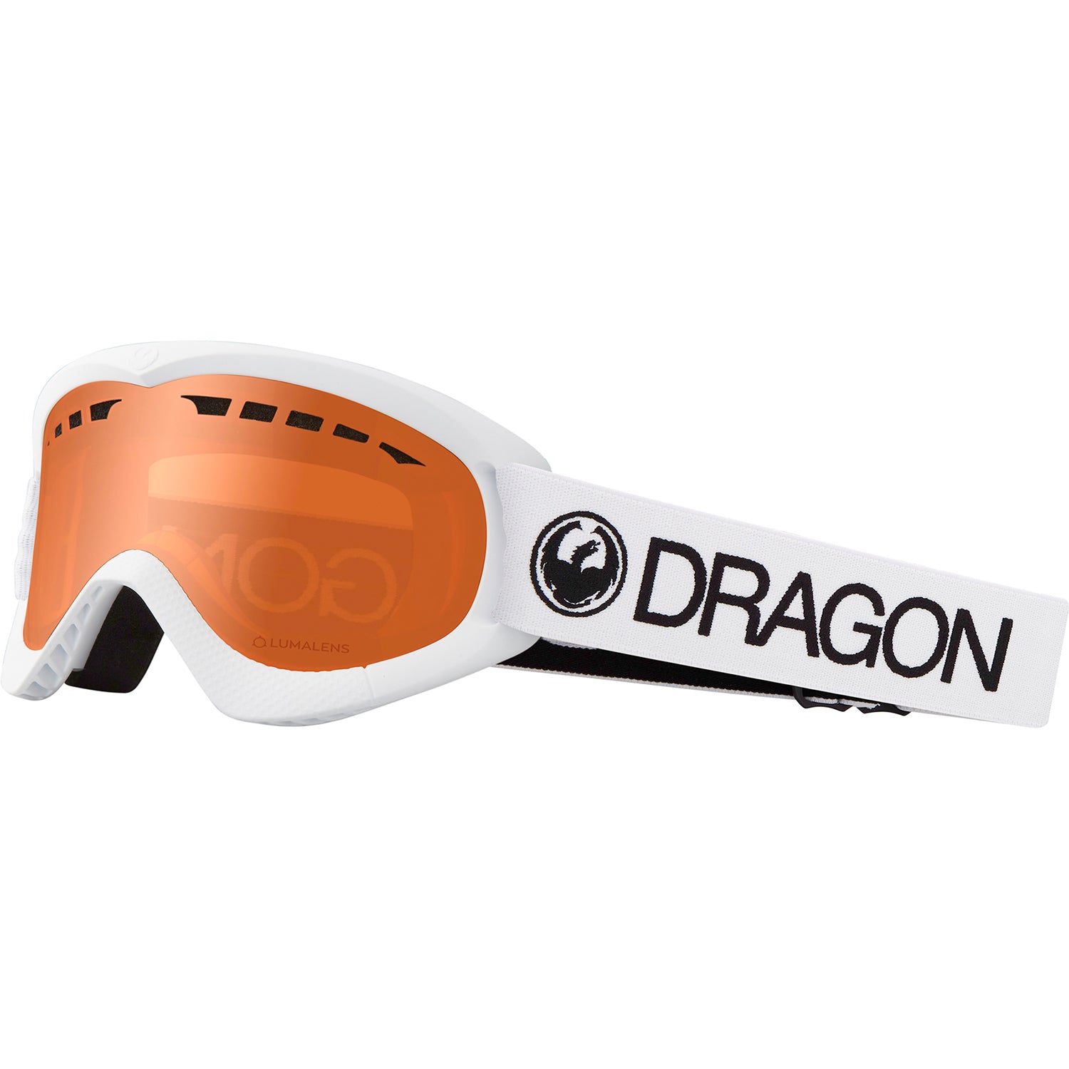 Dragon DXs Goggle 2019 White Lumalens Amber