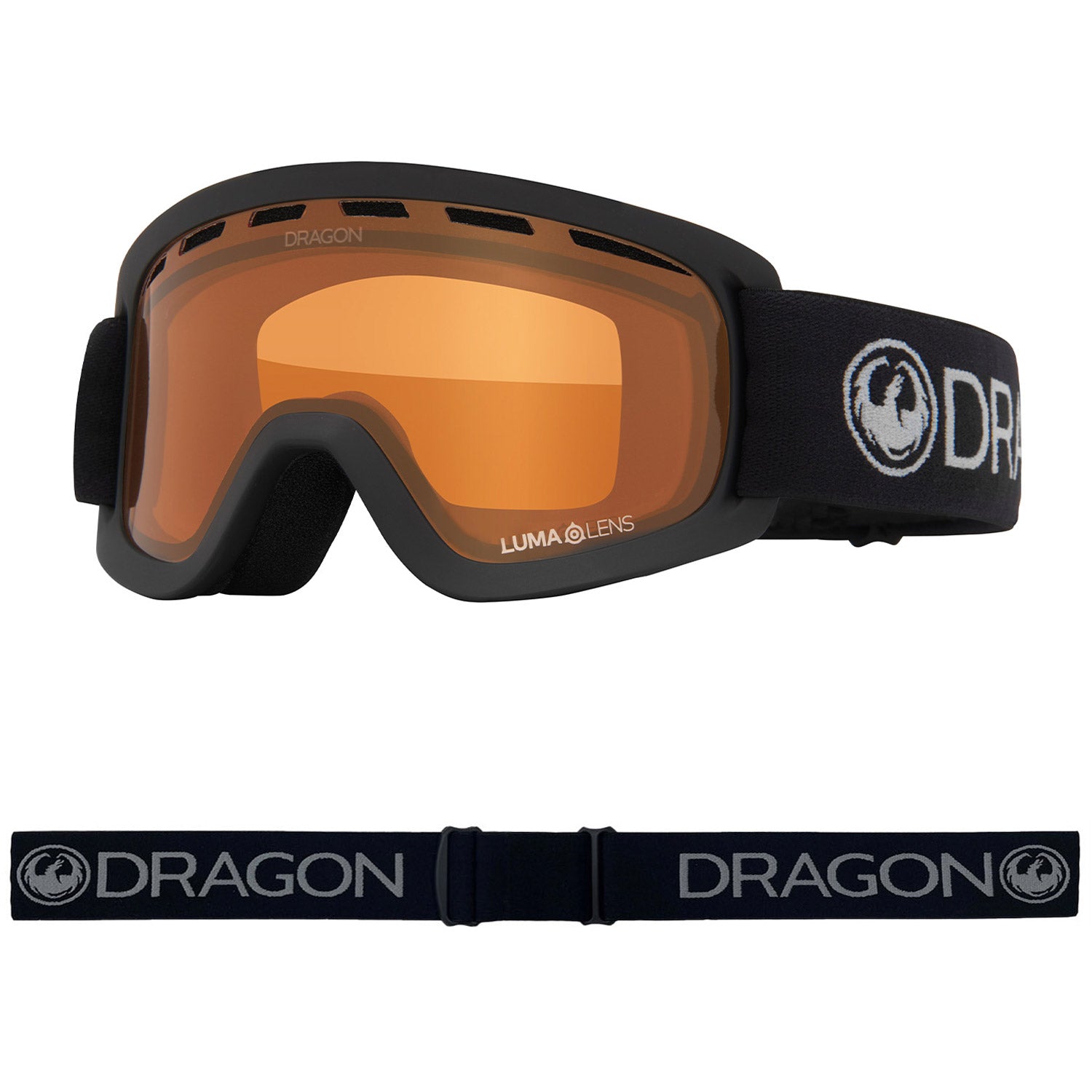 Dragon LIL D Snow Goggles 2023 Charcoal Lumalens Amber Lens