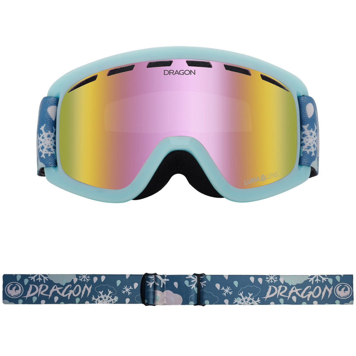 Dragon LIL D Snow Goggles 2023 Snow Dance Lumalens Pink Lens