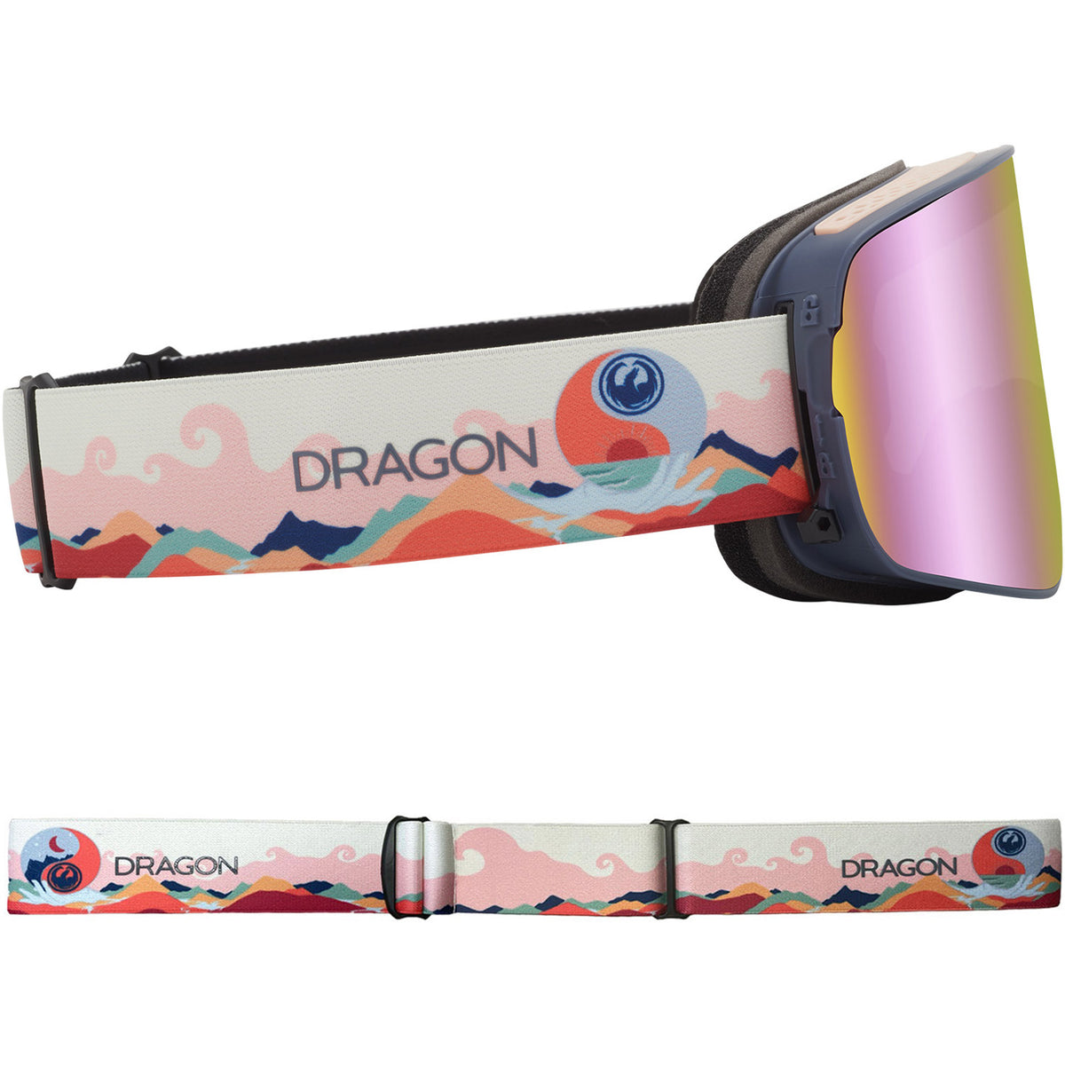 Dragon NFX2 Asian Fit Snow Goggles 2023 Kimmy Fasani Signature Lumalens Pink Ion With Lumalens Dark Smoke Lens
