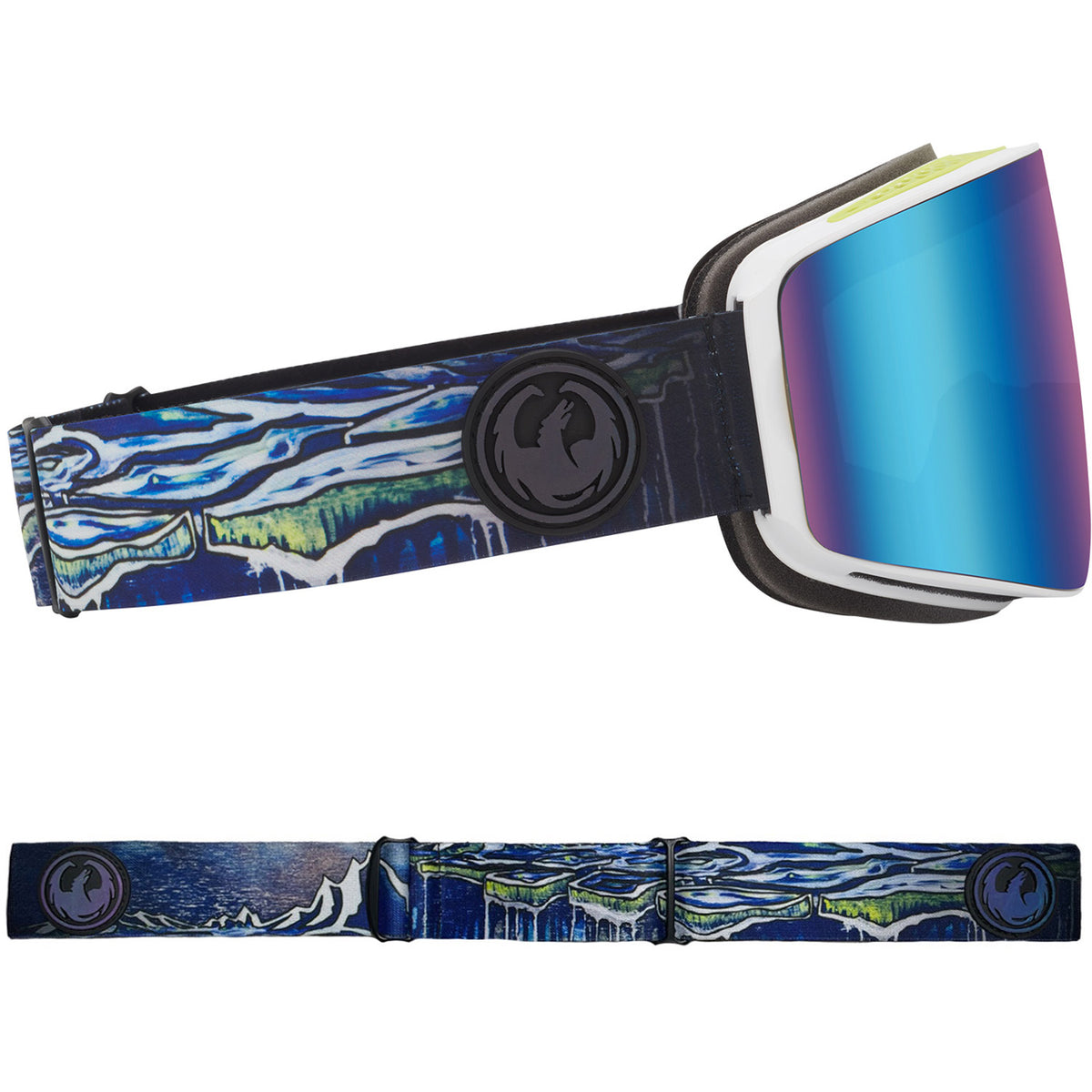 Dragon PXV Snow Goggles 2023 Bryan Iguchi Signature Lumalens Blue Ion Lens With Lumalens Amber Lens