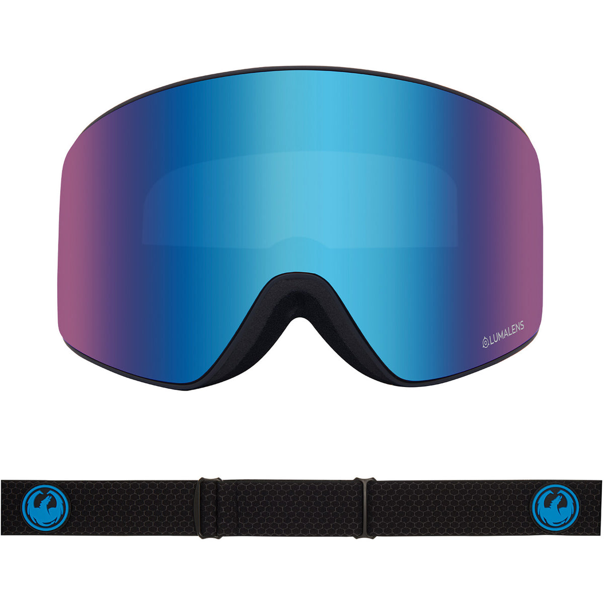 Dragon PXV Snow Goggles 2023 Split Lumalens Blue Ion Lens With Lumalens Amber Lens