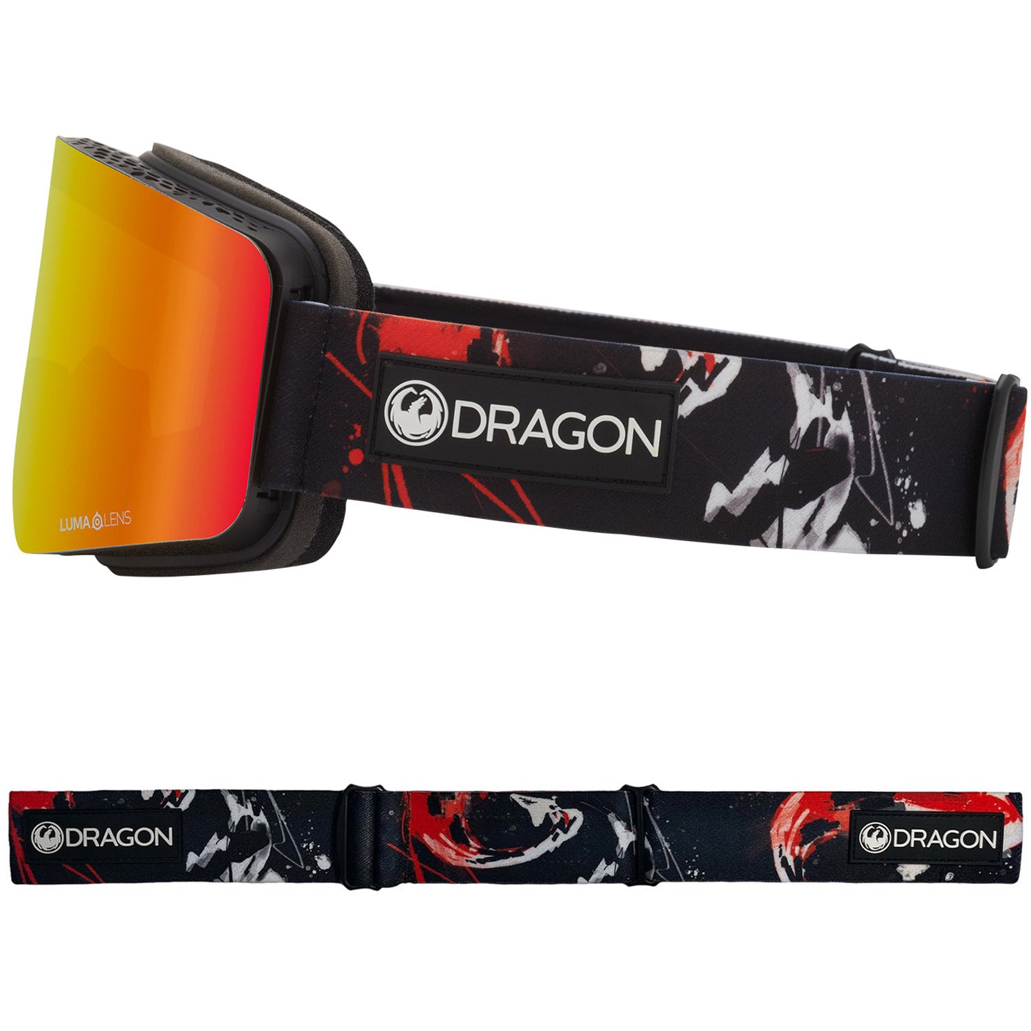 Dragon R1OTG Asian Fit Snow Goggles 2023 Koi Lumalens Red Ion Lens With Lumalens Light Rose Lens