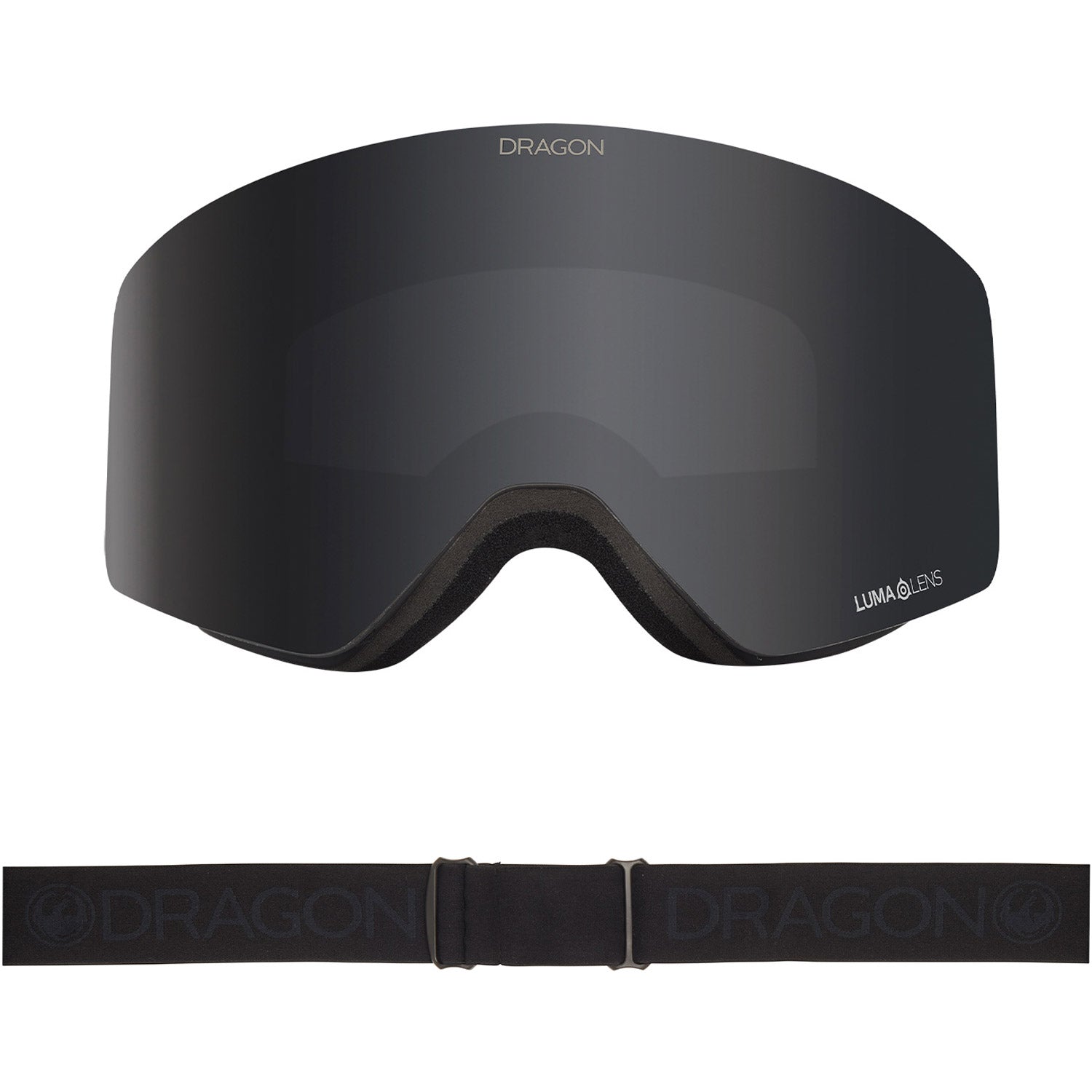 Dragon R1 OTG Snow Goggles 2023 Blackout Lumalens Dark Smoke Lens With Lumalens Amber Lens