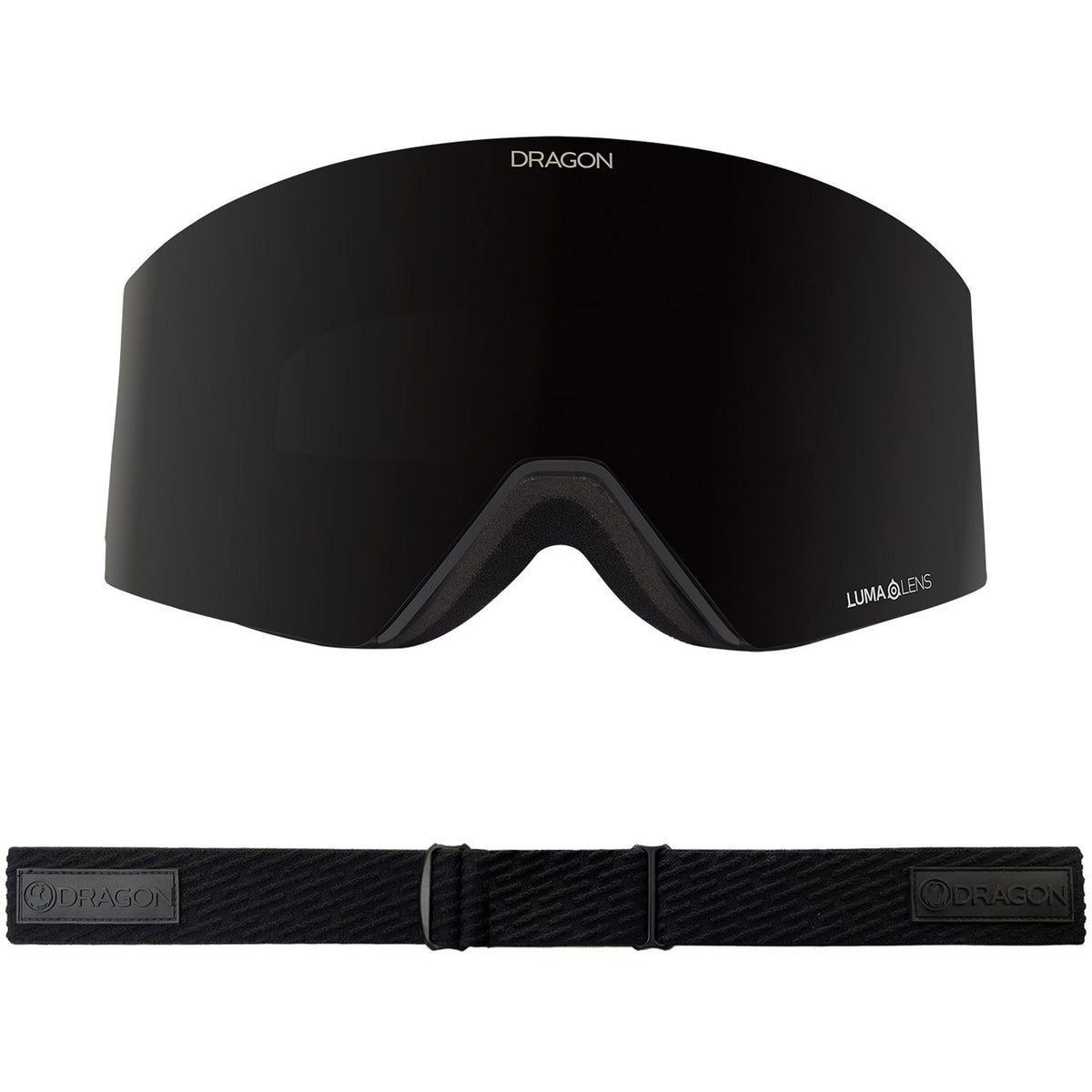 Dragon RVX OTG MAG Asian Fit Snow Goggles 2023 Midnight Lumalens Midnight Lens With Lumalens Violet Lens